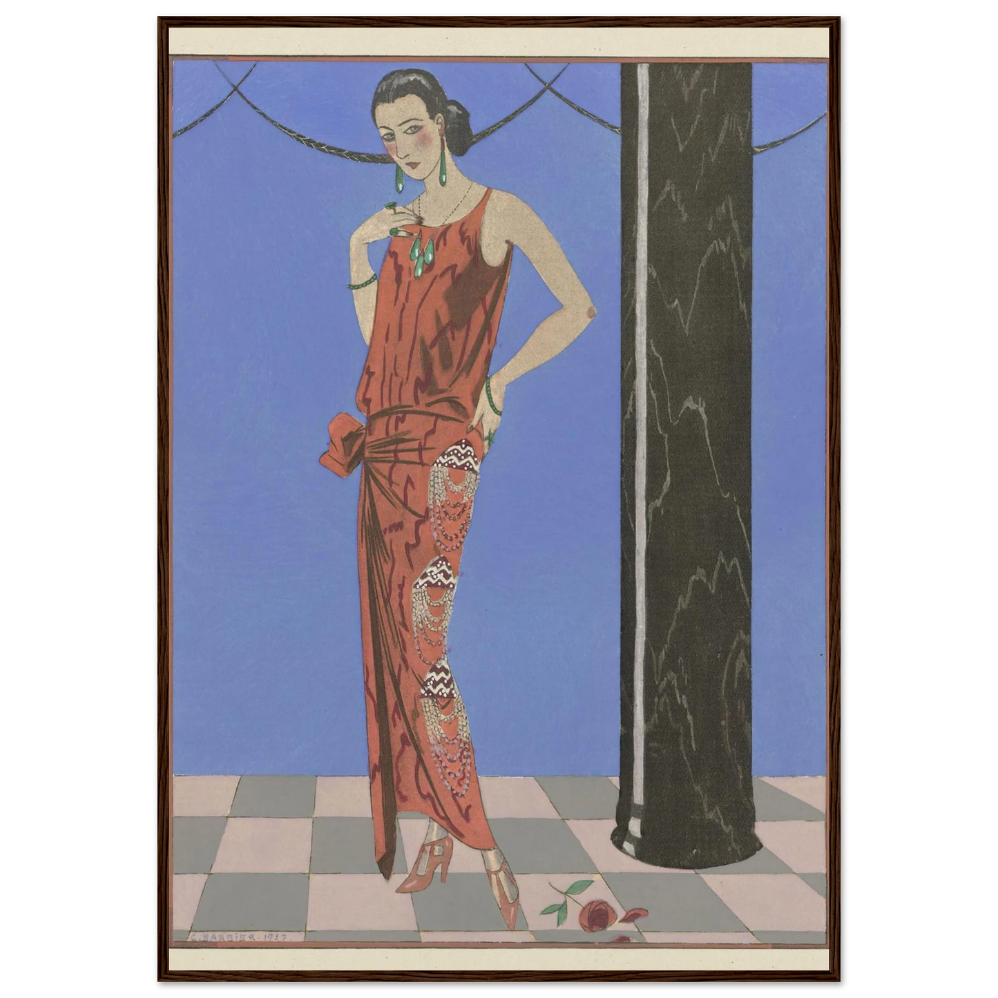 Gazette du Bon Ton. Art – Modes & Frivolités; Evening Attire (1923) Art Print | George Barbier-Quipham Collections