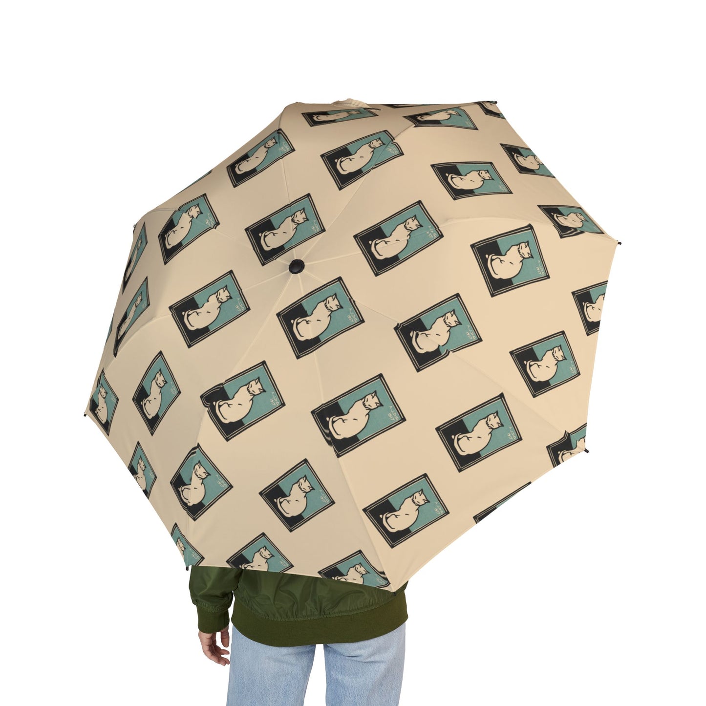 Zittende kat met gesloten ogen Umbrella | Julie de Graag-Quipham Collections