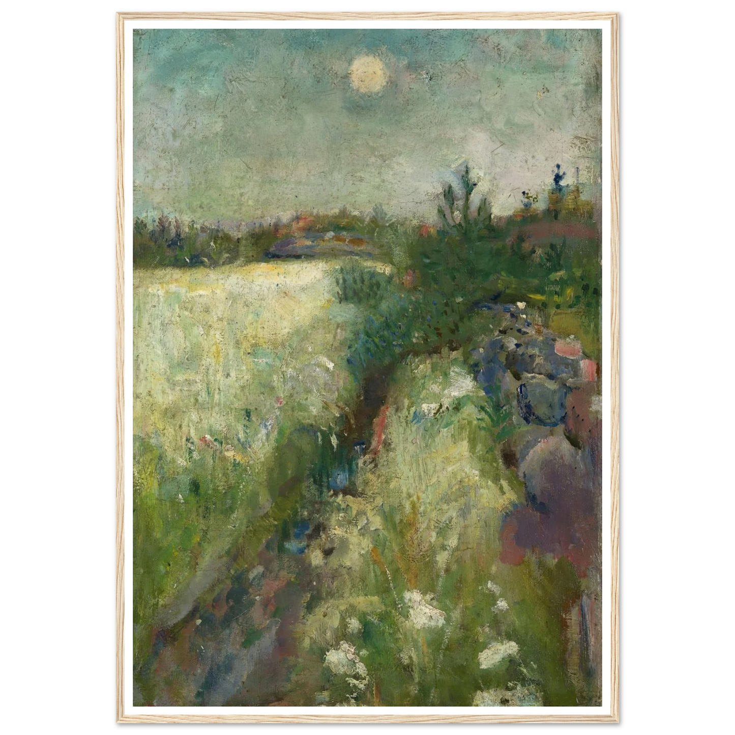 Flowery Meadow at Veierland (1887) Art Print | Edvard Munch-Quipham Collections