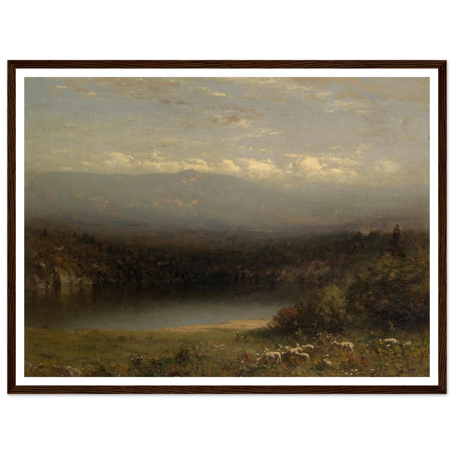 Mountain Lake (1877) Art Print | Alexander Helwig Wyant-Quipham Collections