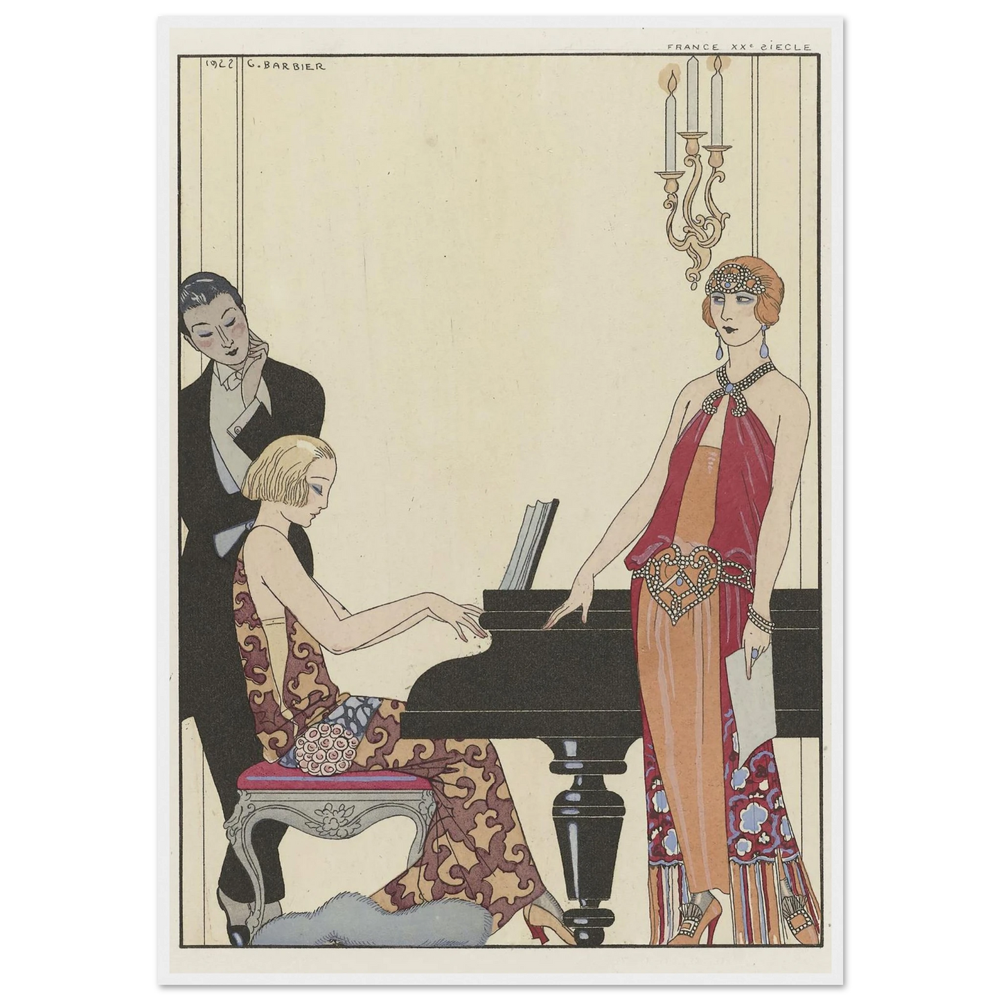 Incantation (1923) Art Print | George Barbier-Quipham Collections
