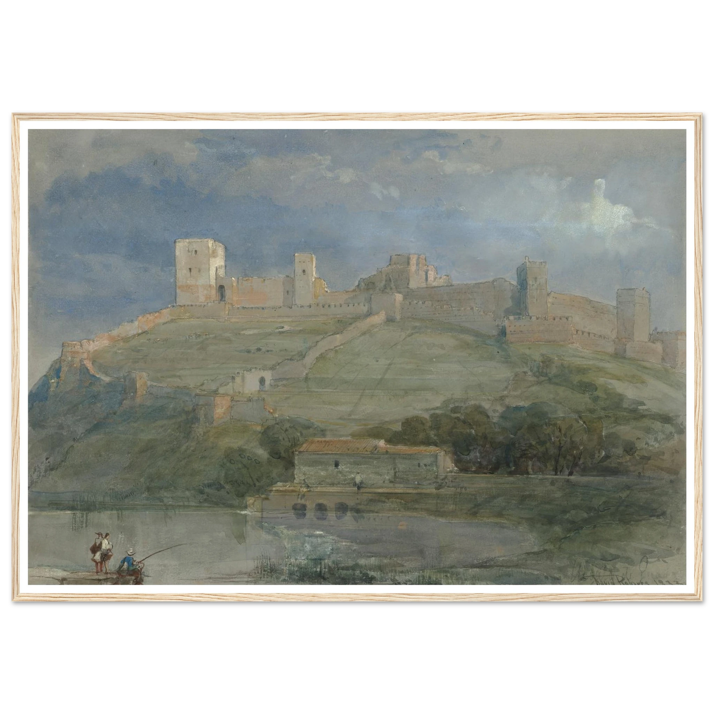 A view of Alcala de Guadaira, Spain (1833) Art Print | David Roberts-Quipham Collections