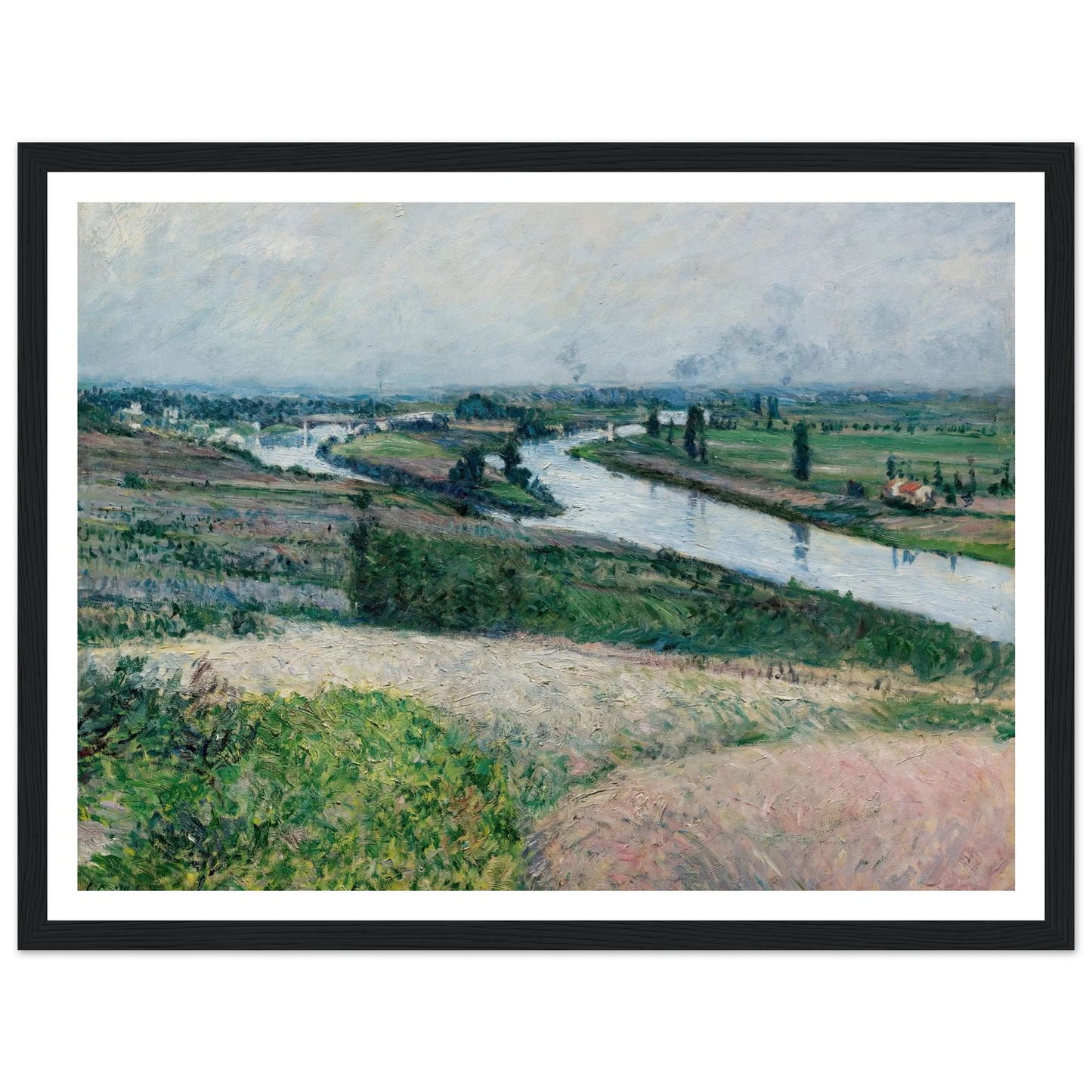 La Seine À La Pointe D’epinay (circa 1888) Art Print | Gustave Caillebotte-Quipham Collections