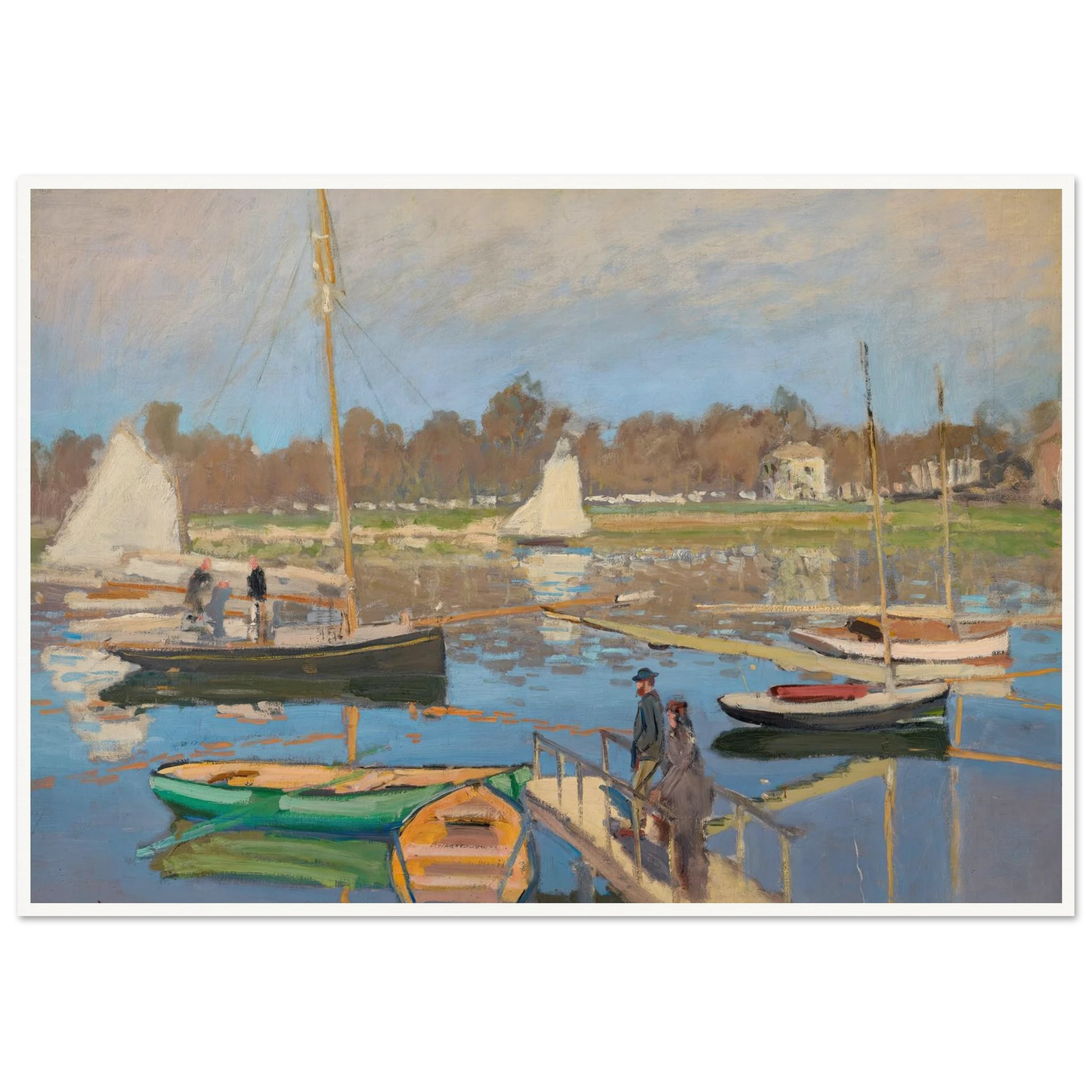 Le bassin d’Argenteuil (1874) Art Print | Claude Monet-Quipham Collections