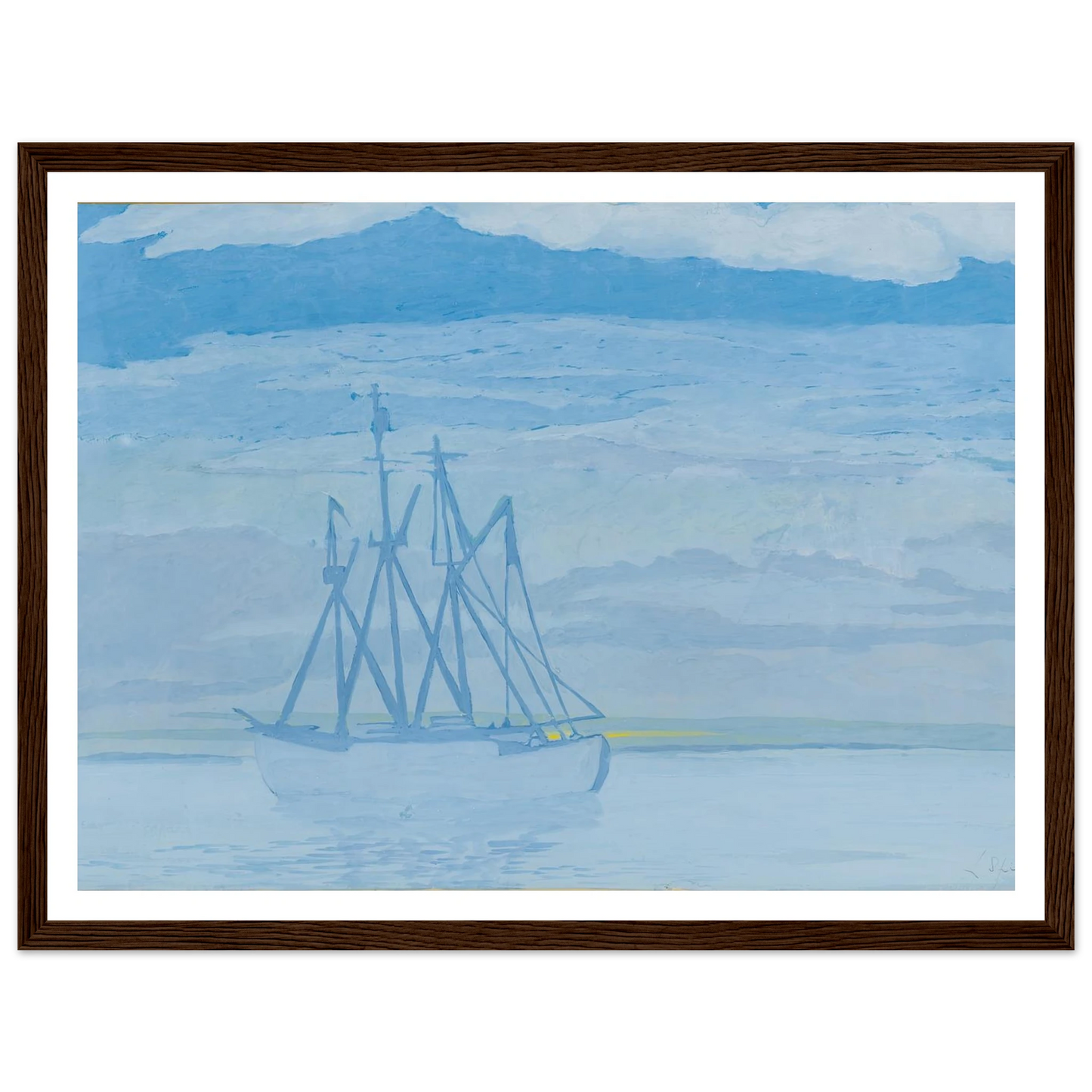 Chalutier sur la mer (1921) Art Print | Leon Spilliaert-Quipham Collections