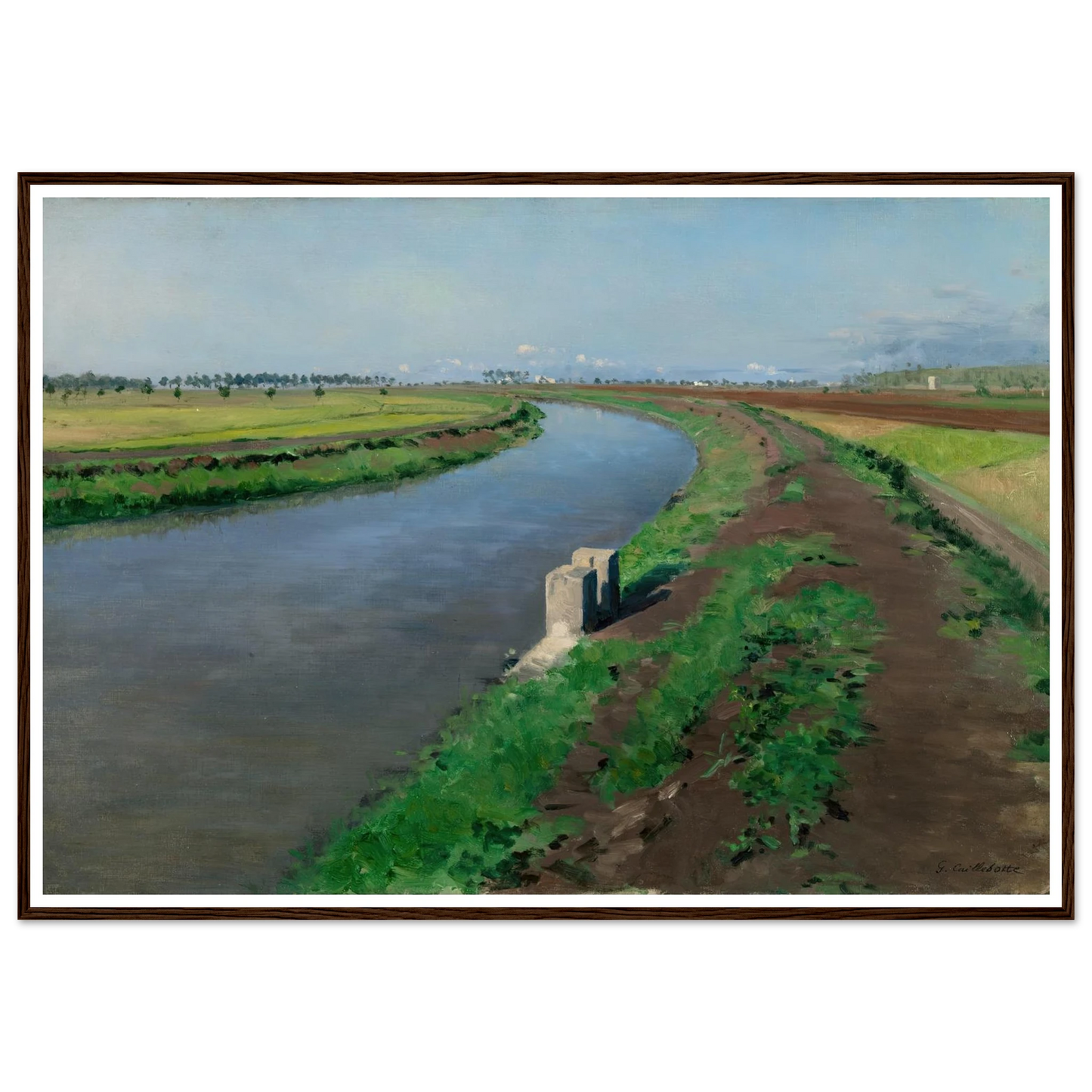 Banks of a Canal, near Naples (c.1872) Art Print | Gustave Caillebotte-Quipham Collections