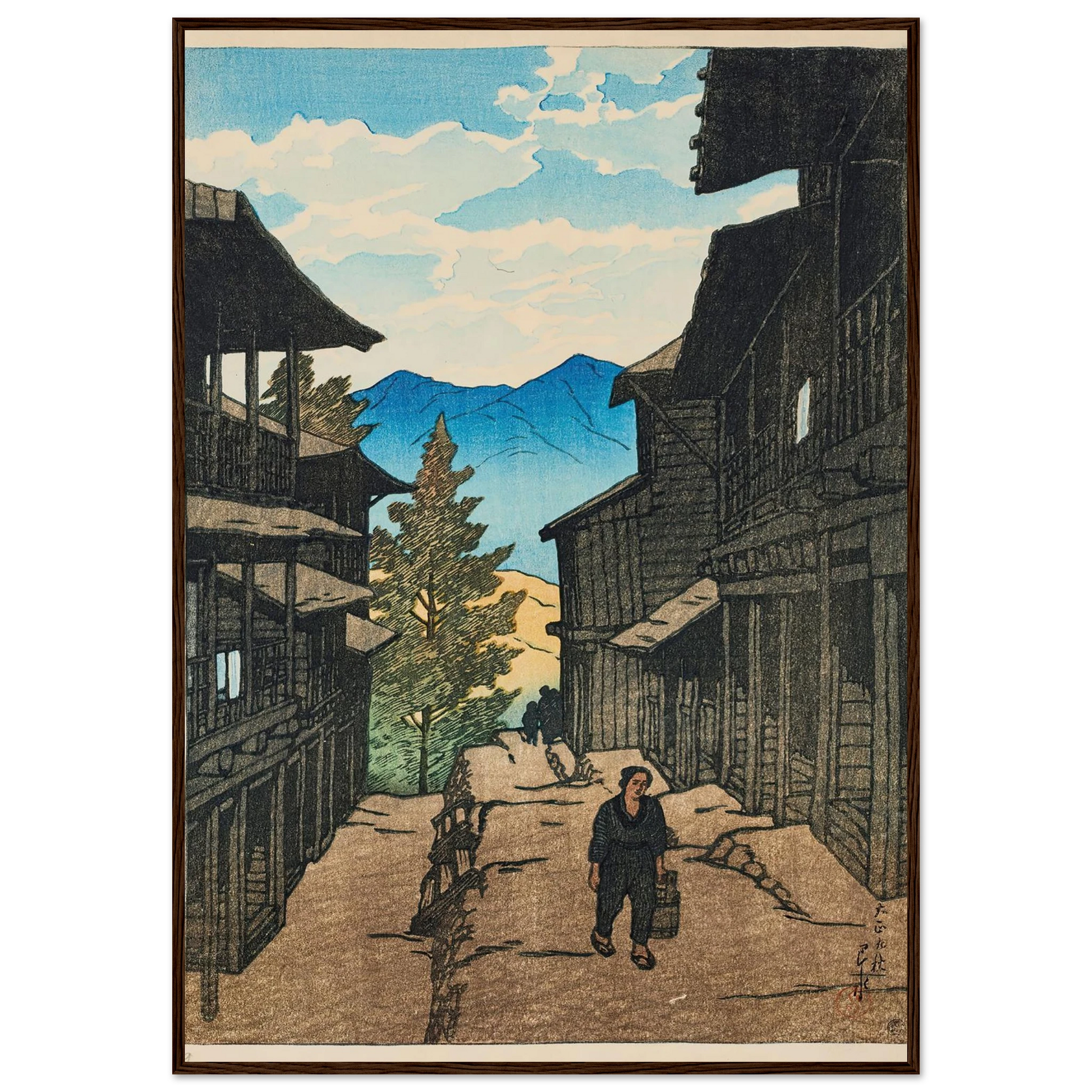 Shiobara Arayu no aki (Autumn in Arayu, Shoibara) (1920) Art Print | Kawase Hasui-Quipham Collections