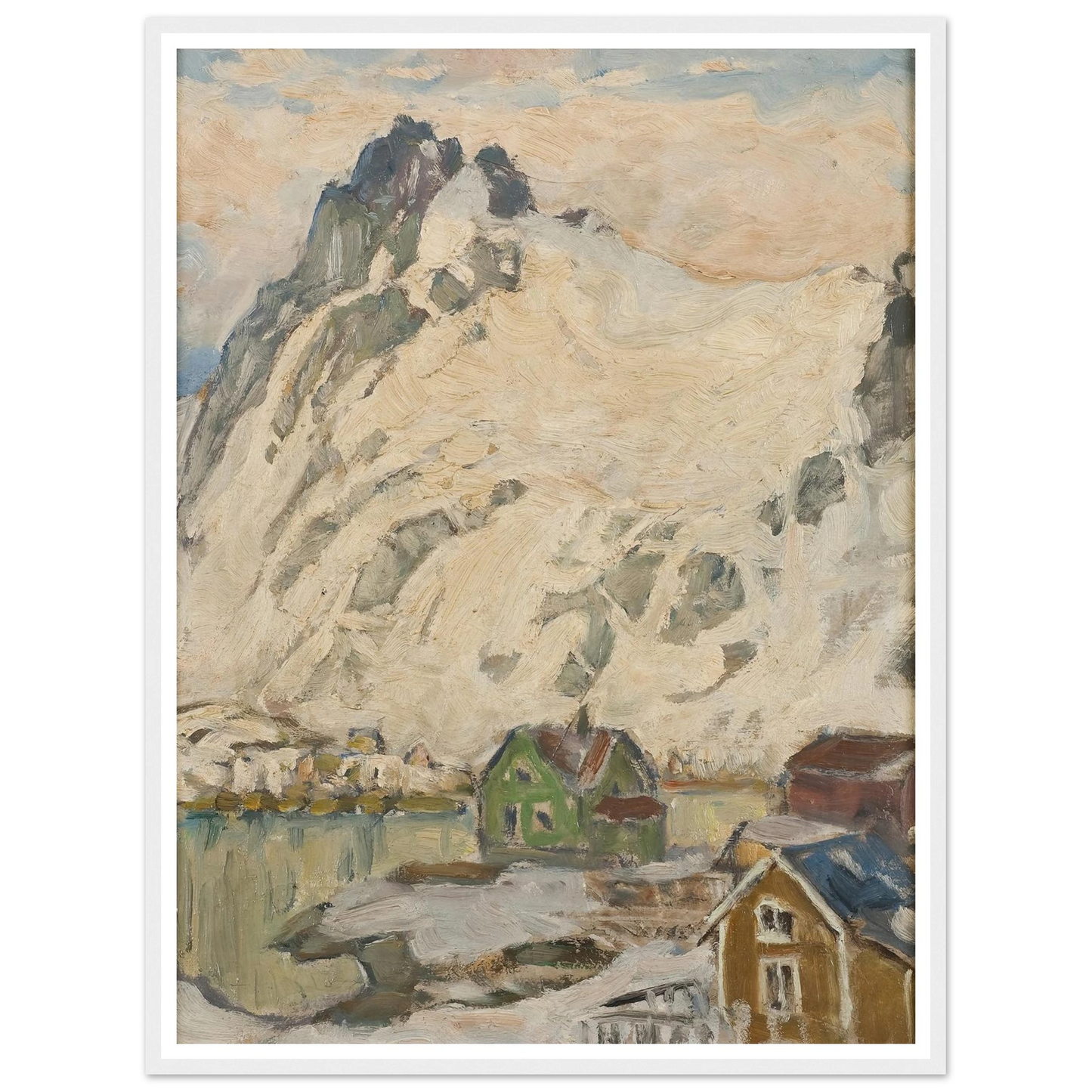 At the Foot of the Mountain. Study from Lofoten (1905) Art Print | Anna Boberg-Quipham Collections