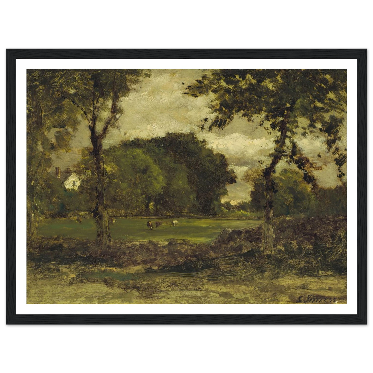 Medfield, Massachusetts (A Medfield Farm) (circa 1866) Art Print | George Inness-Quipham Collections