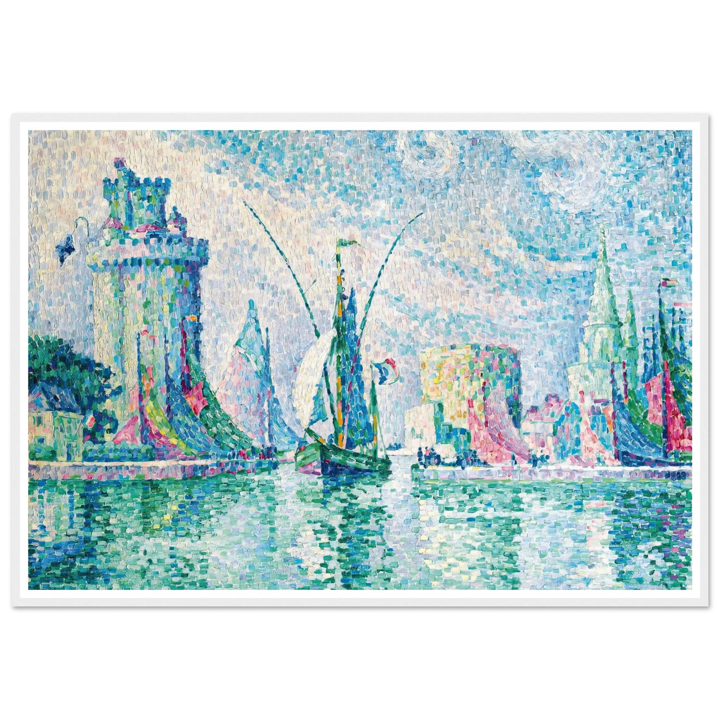 Les Tours Vertes, La Rochelle (1913) Art Print | Paul Signac-Quipham Collections