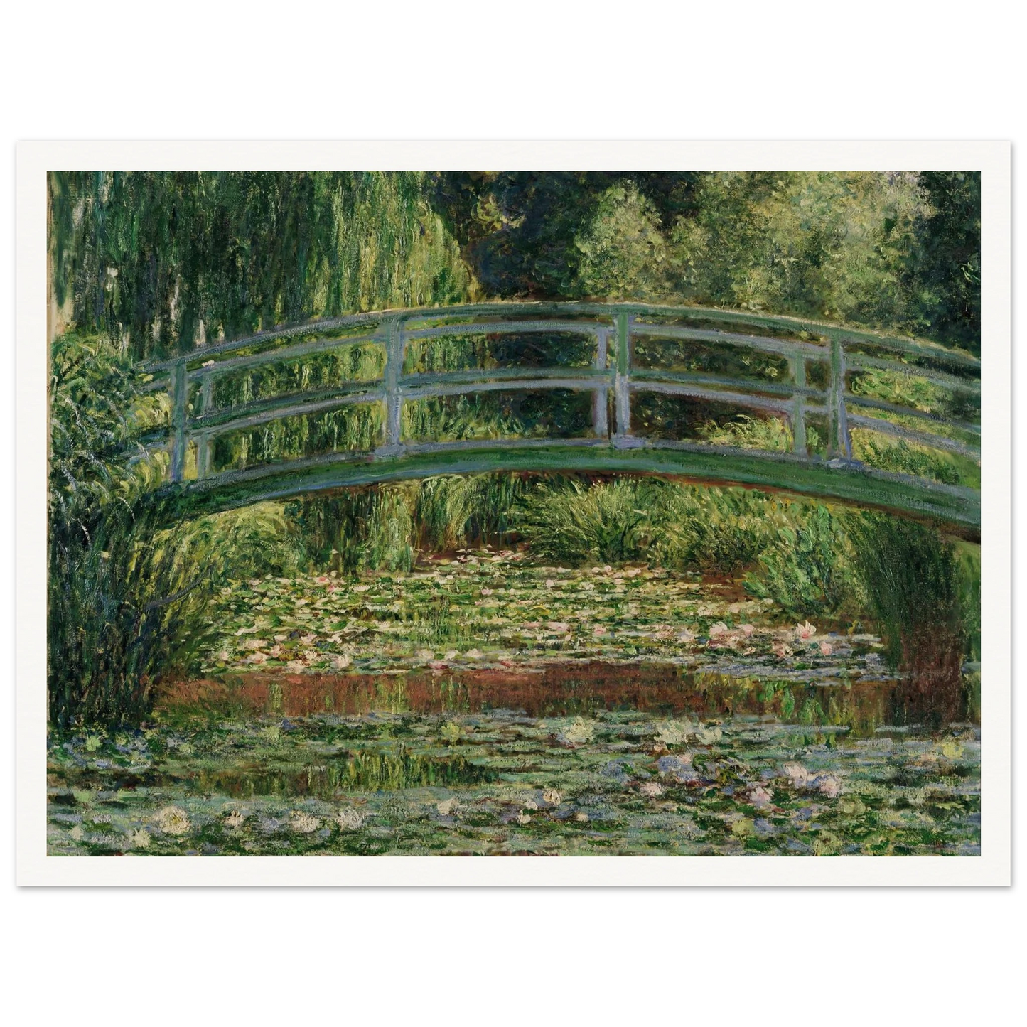 The Japanese Footbridge and the Water Lily Pool, Giverny (1899) Art Print | Claude Monet-Quipham Collections