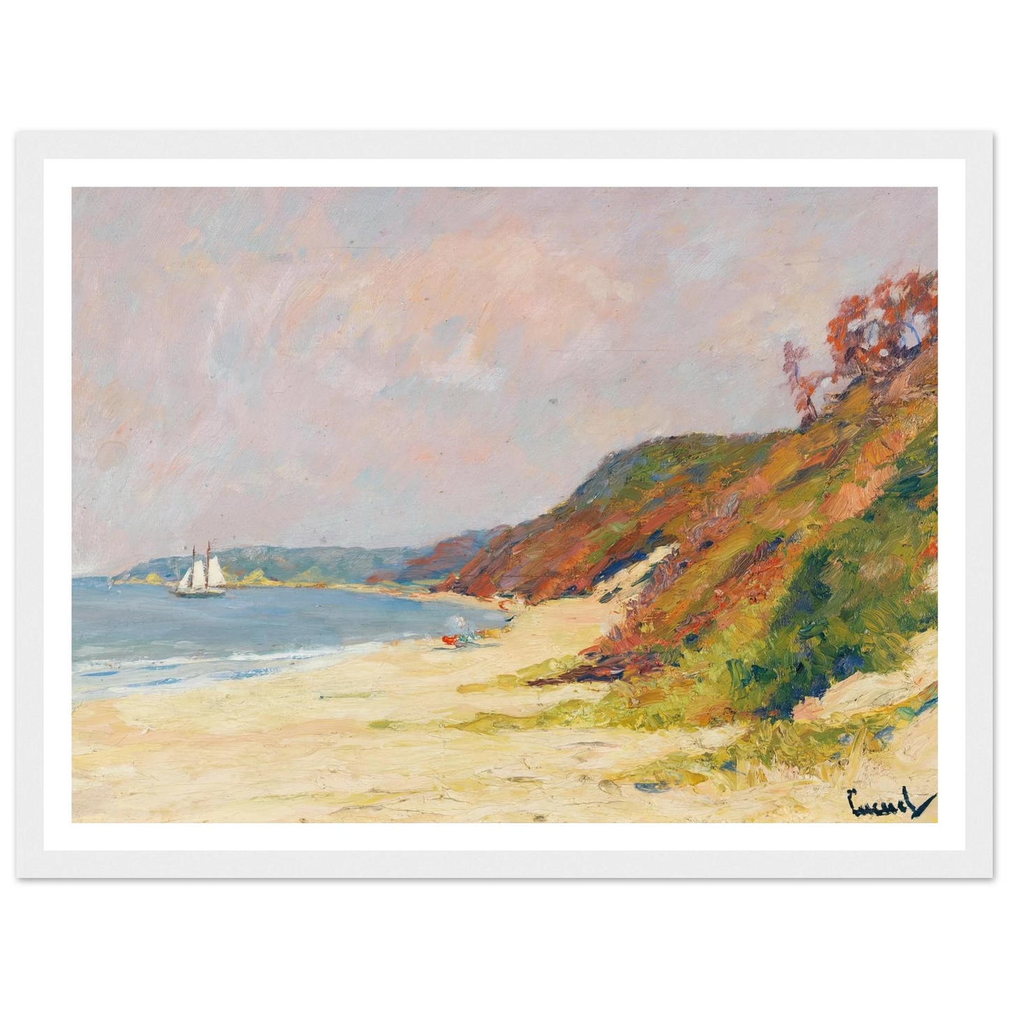 The Beach at Rocky Point, Long Island (1930) Art Print | Edward Cucue-Quipham Collections