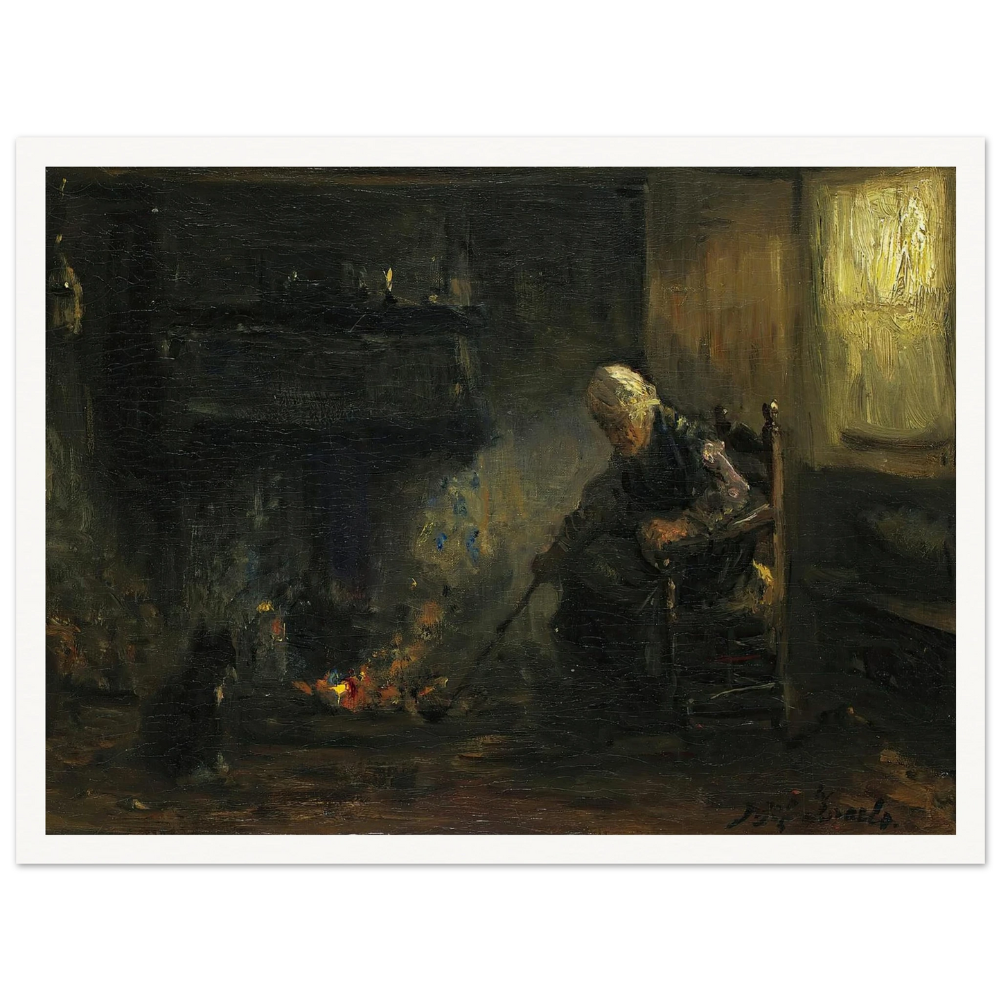 At The Hearth Art Print | Jozef Israels-Quipham Collections