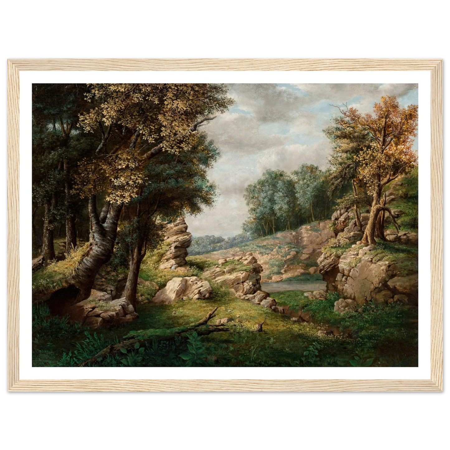Rocky Dell (Near the Village) (circa 1849-1850) Art Print | George Inness-Quipham Collections