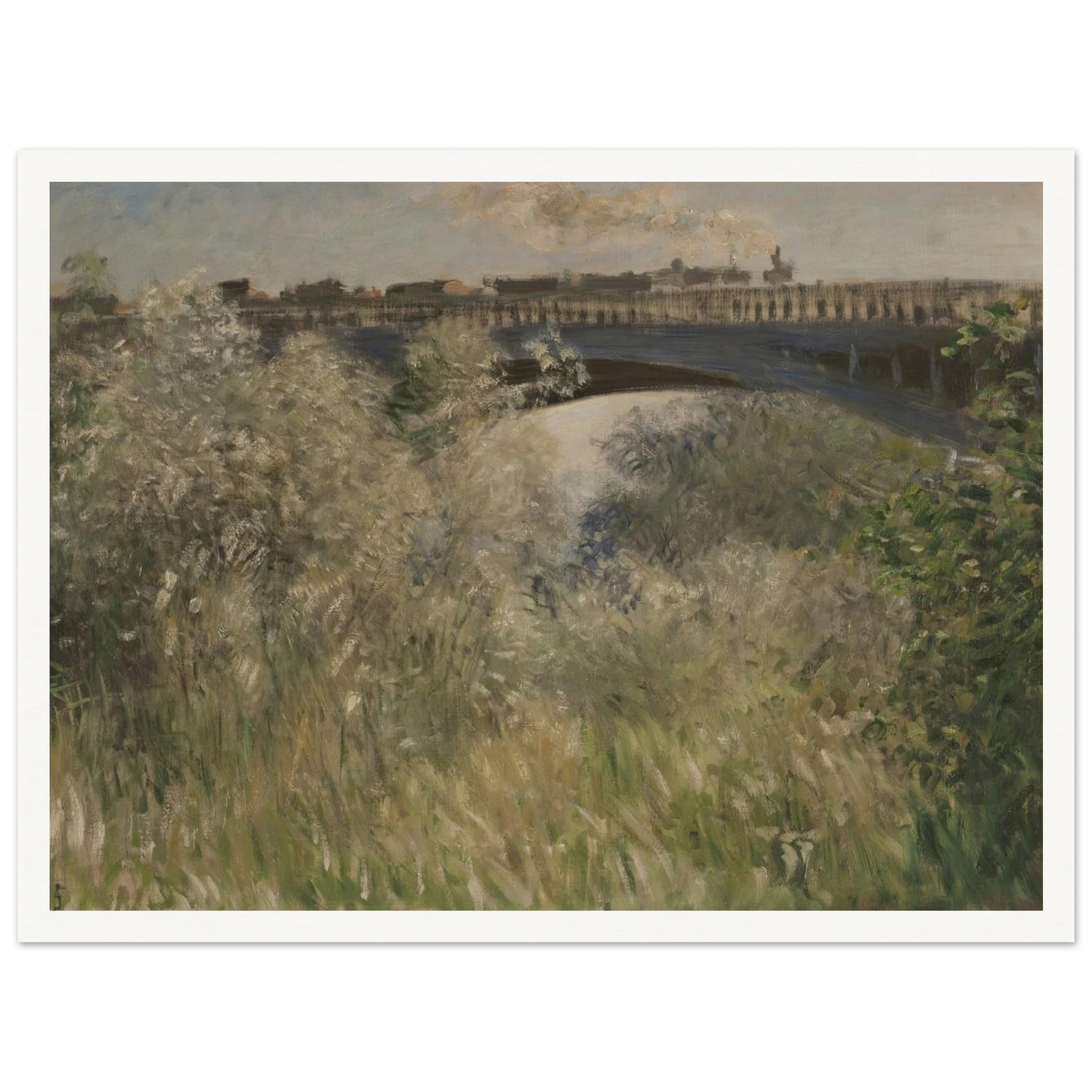 Le Pont d` Argenteuil (1875) Art Print | Claude Monet-Quipham Collections