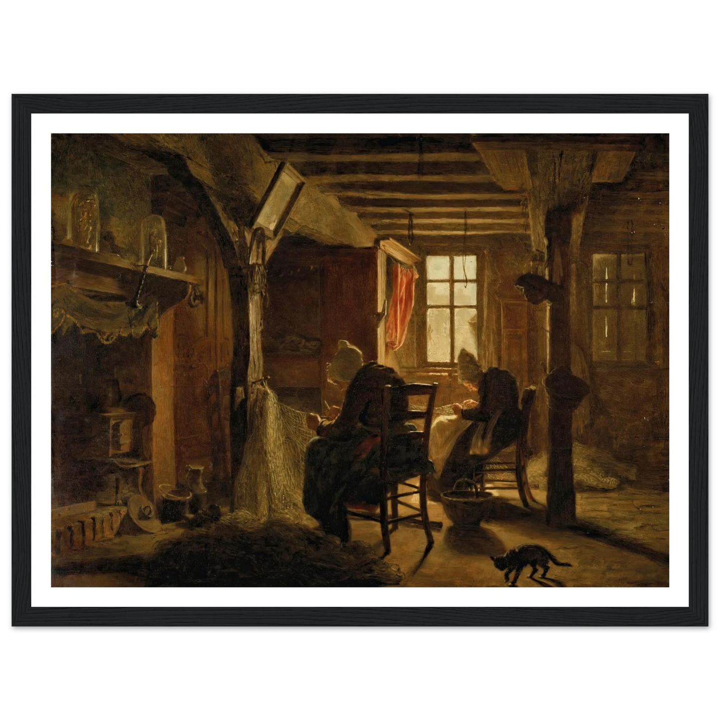 Mending the Nets Art Print | Jozef Israels-Quipham Collections