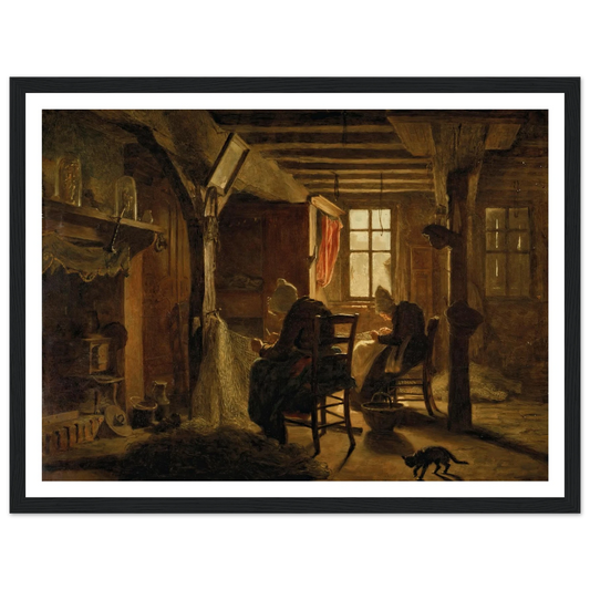 Mending the Nets Art Print | Jozef Israels-Quipham Collections