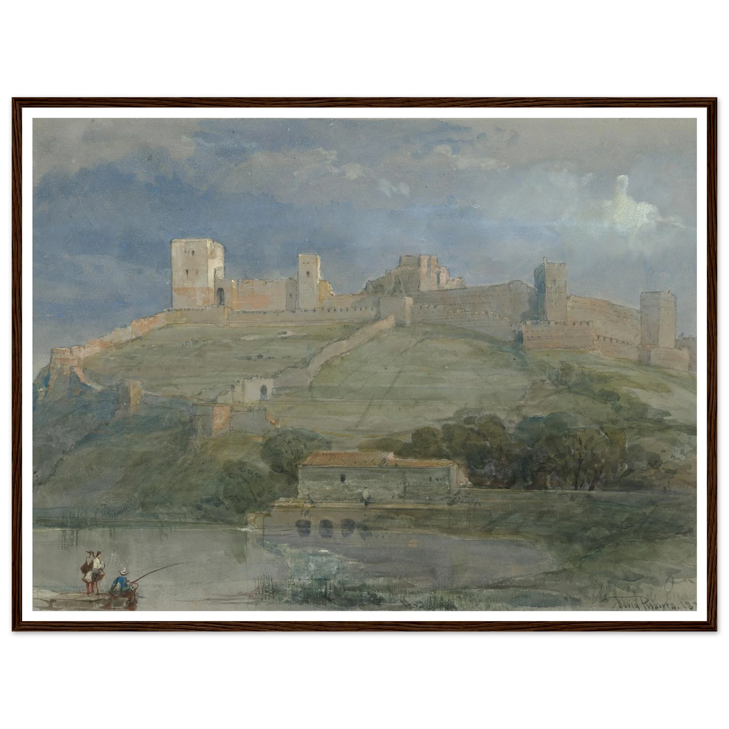 A view of Alcala de Guadaira, Spain (1833) Art Print | David Roberts-Quipham Collections