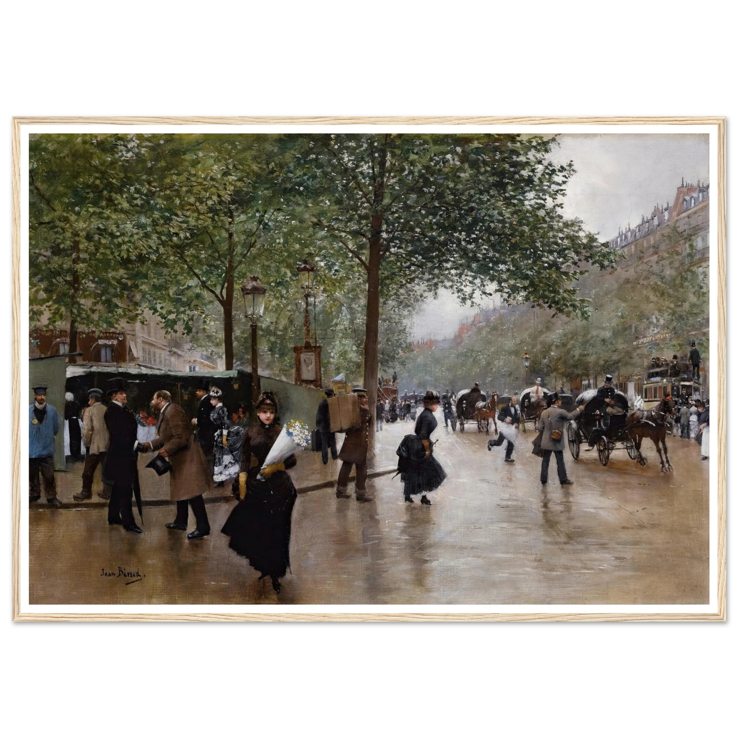 Sur Les Grands Boulevards Art Print | Jean Beraud-Quipham Collections