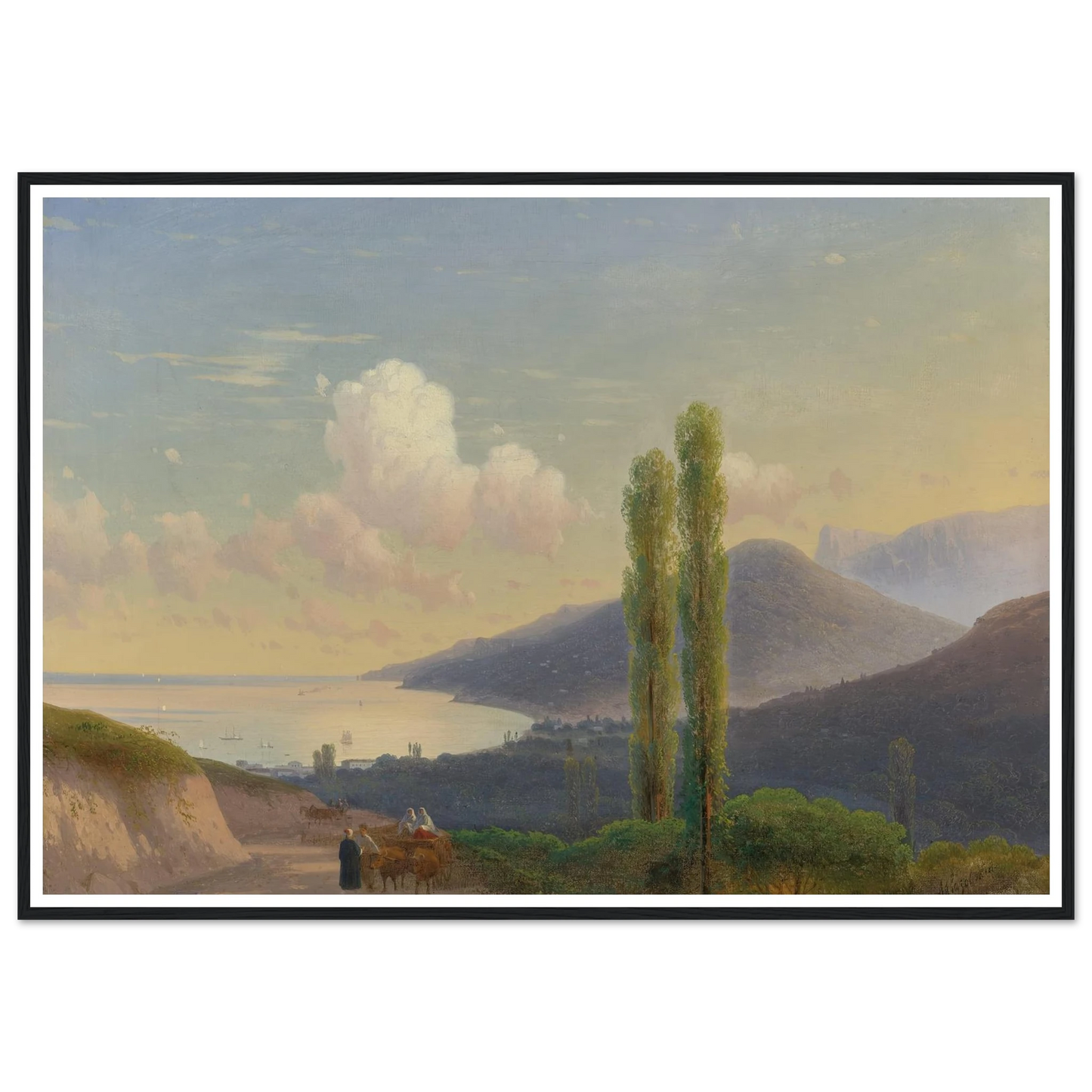 The Road To Gurzuf, Crimea (CIRCA 1878) Art Print | Ivan Konstantinovich Aivazovsky-Quipham Collections