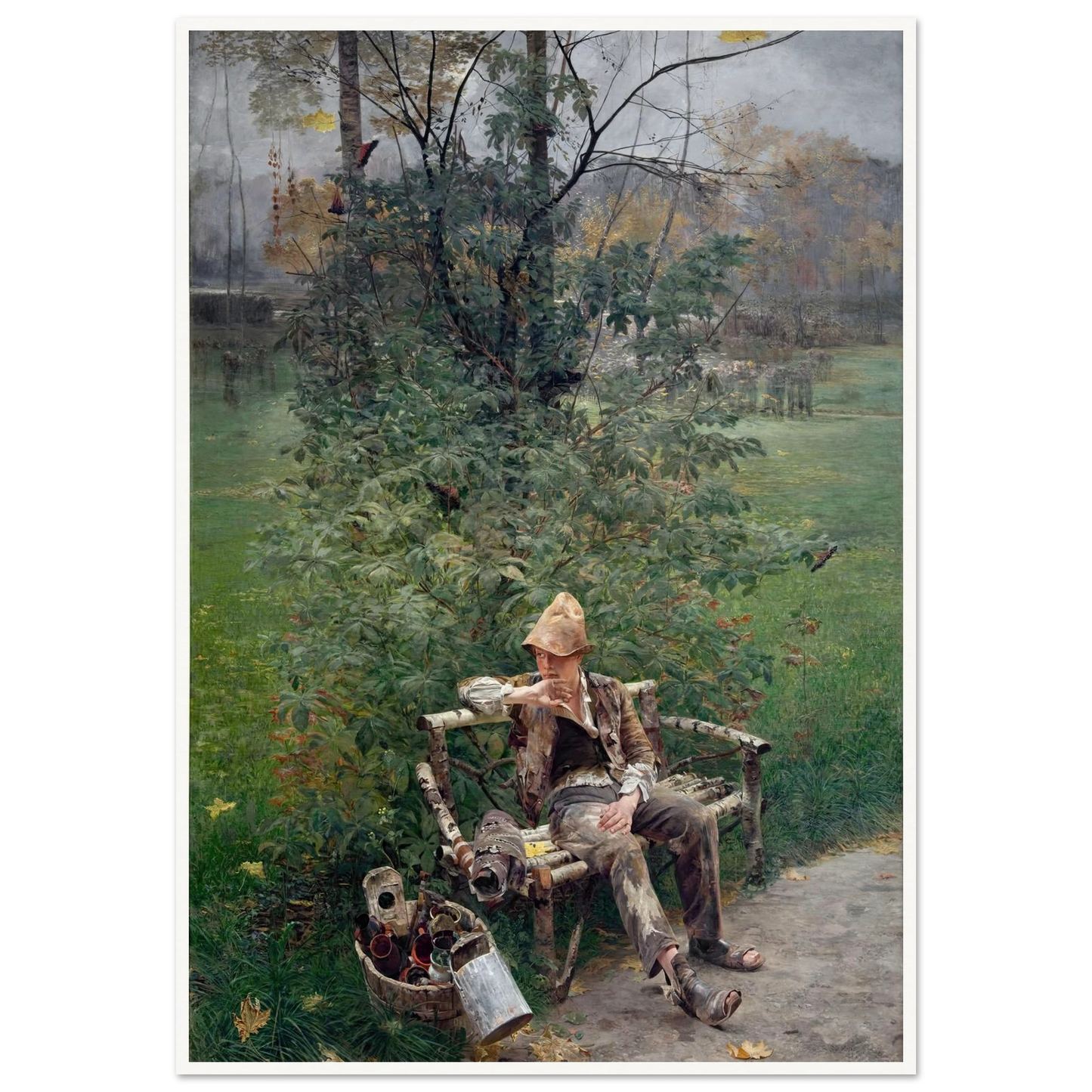 A Painter’s Apprentice (1890) Art Print | Jacek Malczewski-Quipham Collections