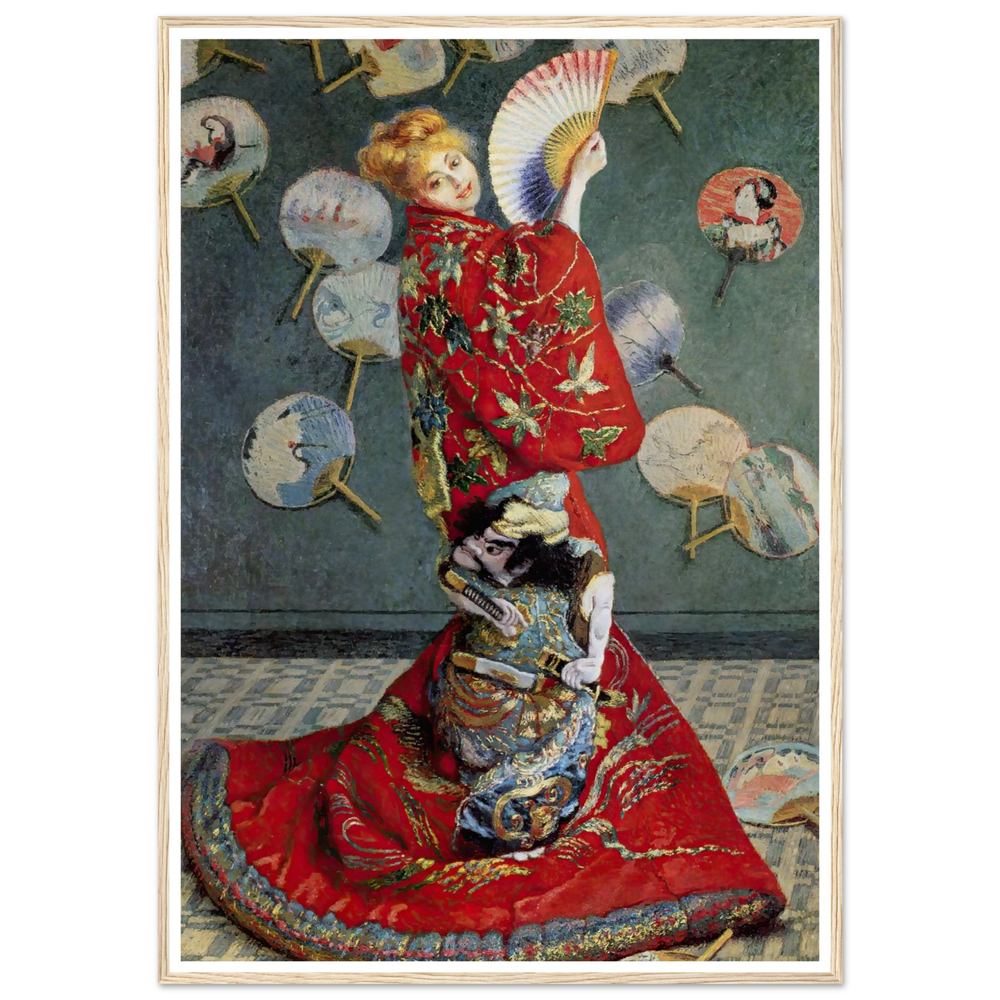 Camille Monet In Japanese Costume (1876) Art Print | Claude Monet-Quipham Collections