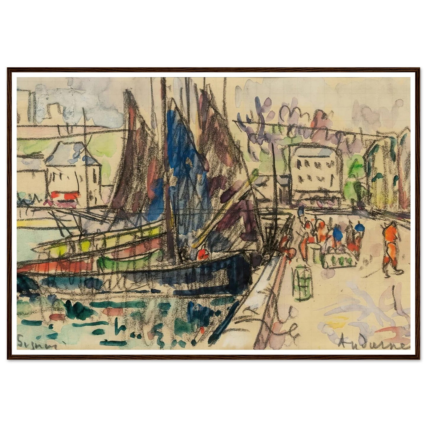 Audierne (1927) Art Print | Paul Signac-Quipham Collections