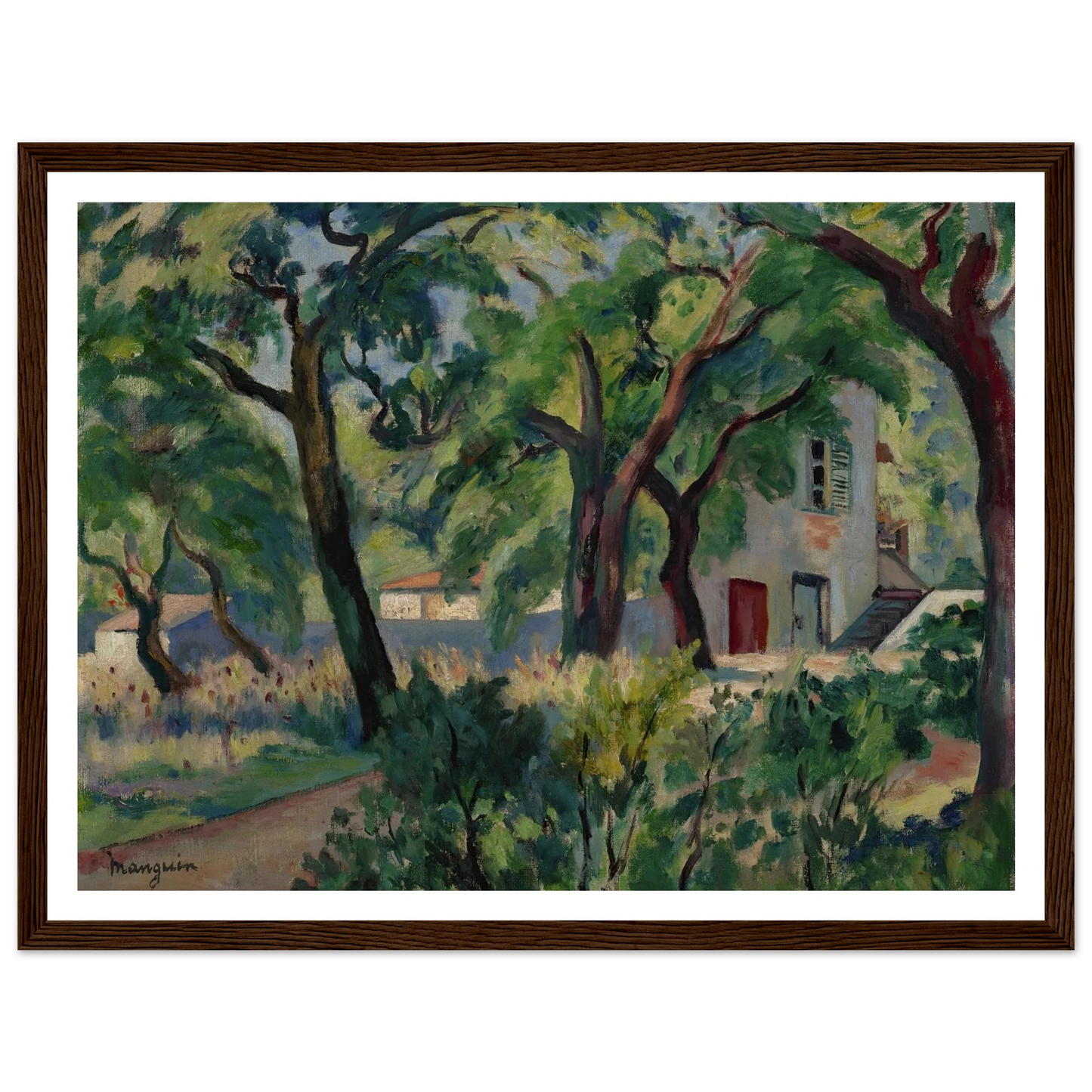 La Maison dans la forêt, Saint-Tropez (1924) Art Print | Henri Manguin-Quipham Collections