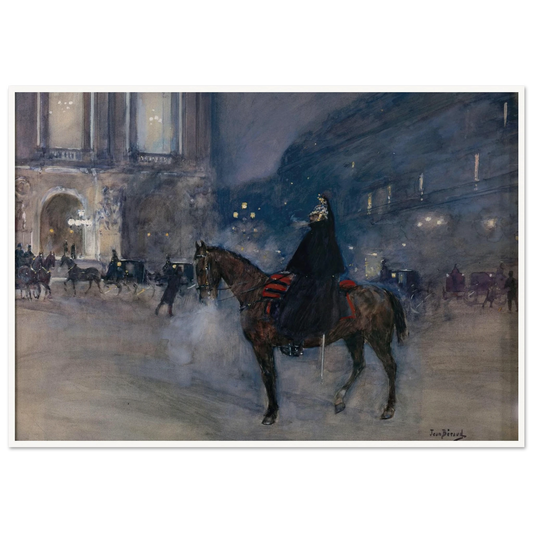 Façade de l’Opéra un soir de gala (1867 - 1935) Art Print | Jean Beraud-Quipham Collections