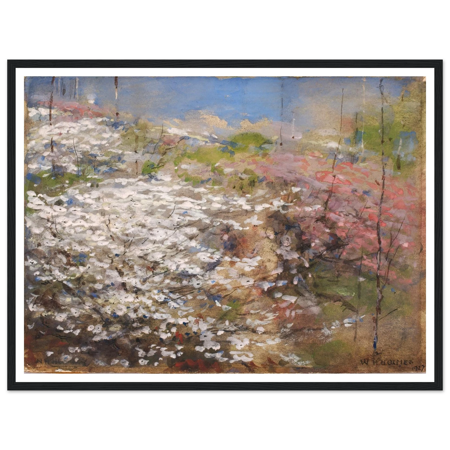 Field Of Blossoms (1927) Art Print | William Henry Holmes-Quipham Collections