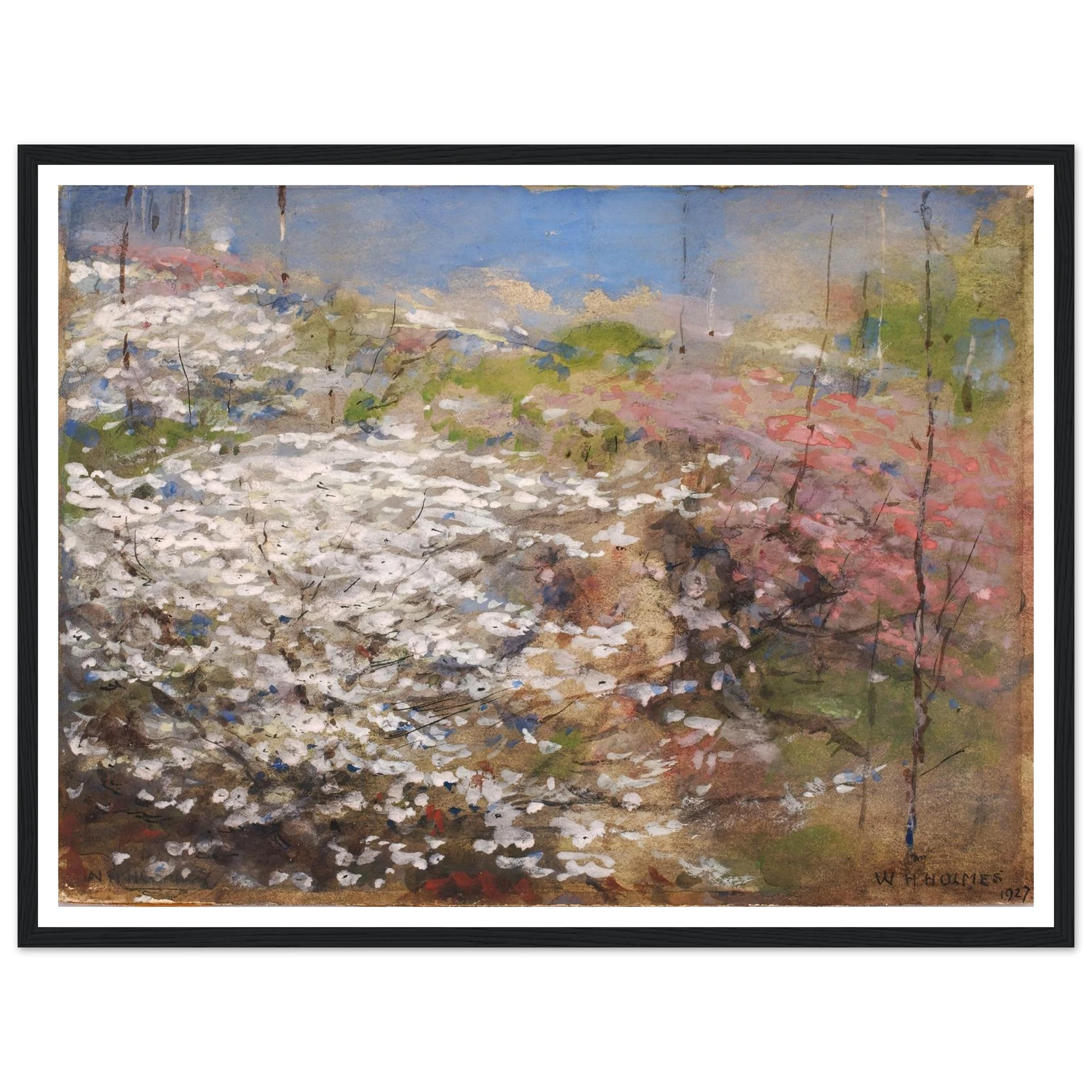 Field Of Blossoms (1927) Art Print | William Henry Holmes-Quipham Collections