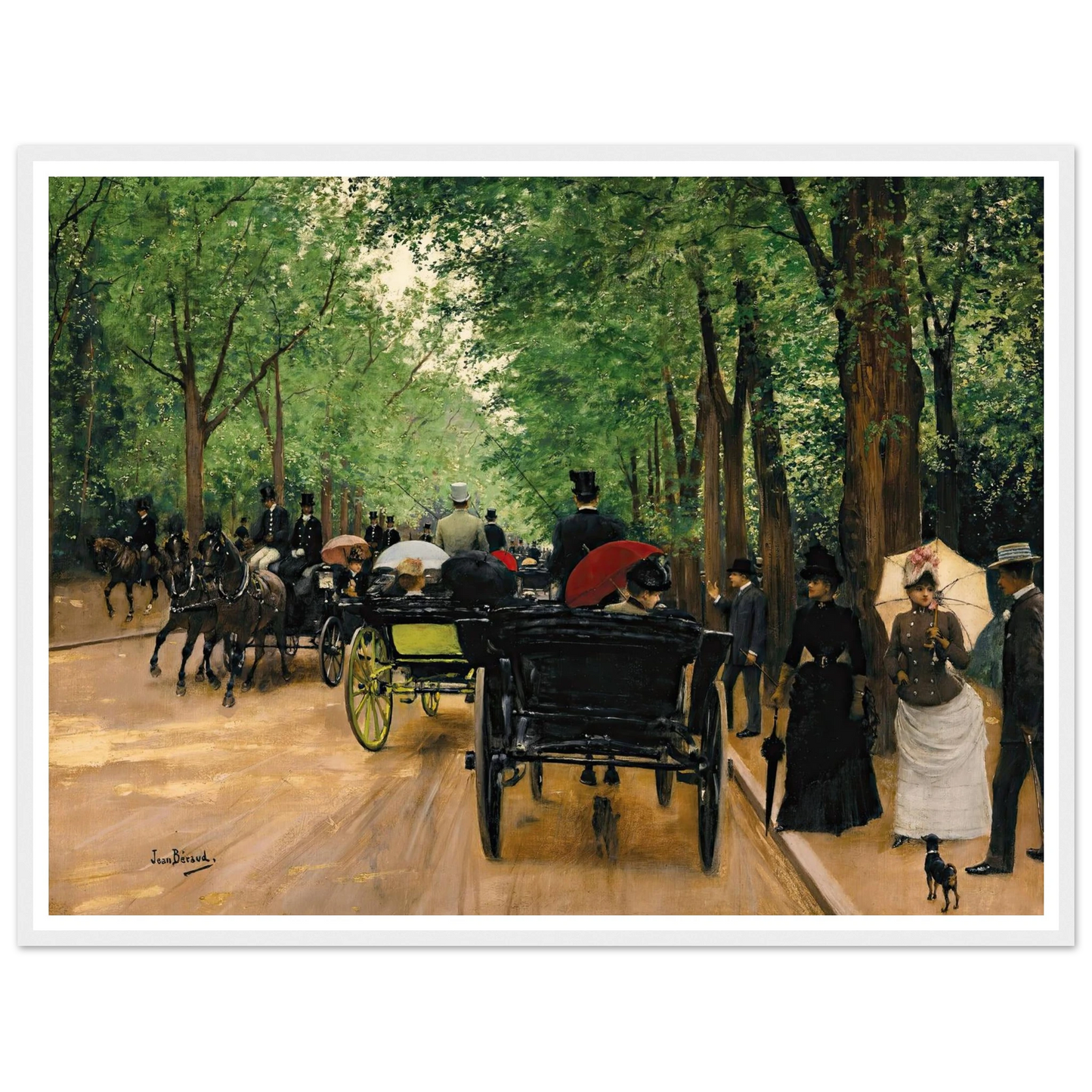 Bois De Boulogne Art Print | Jean Beraud-Quipham Collections