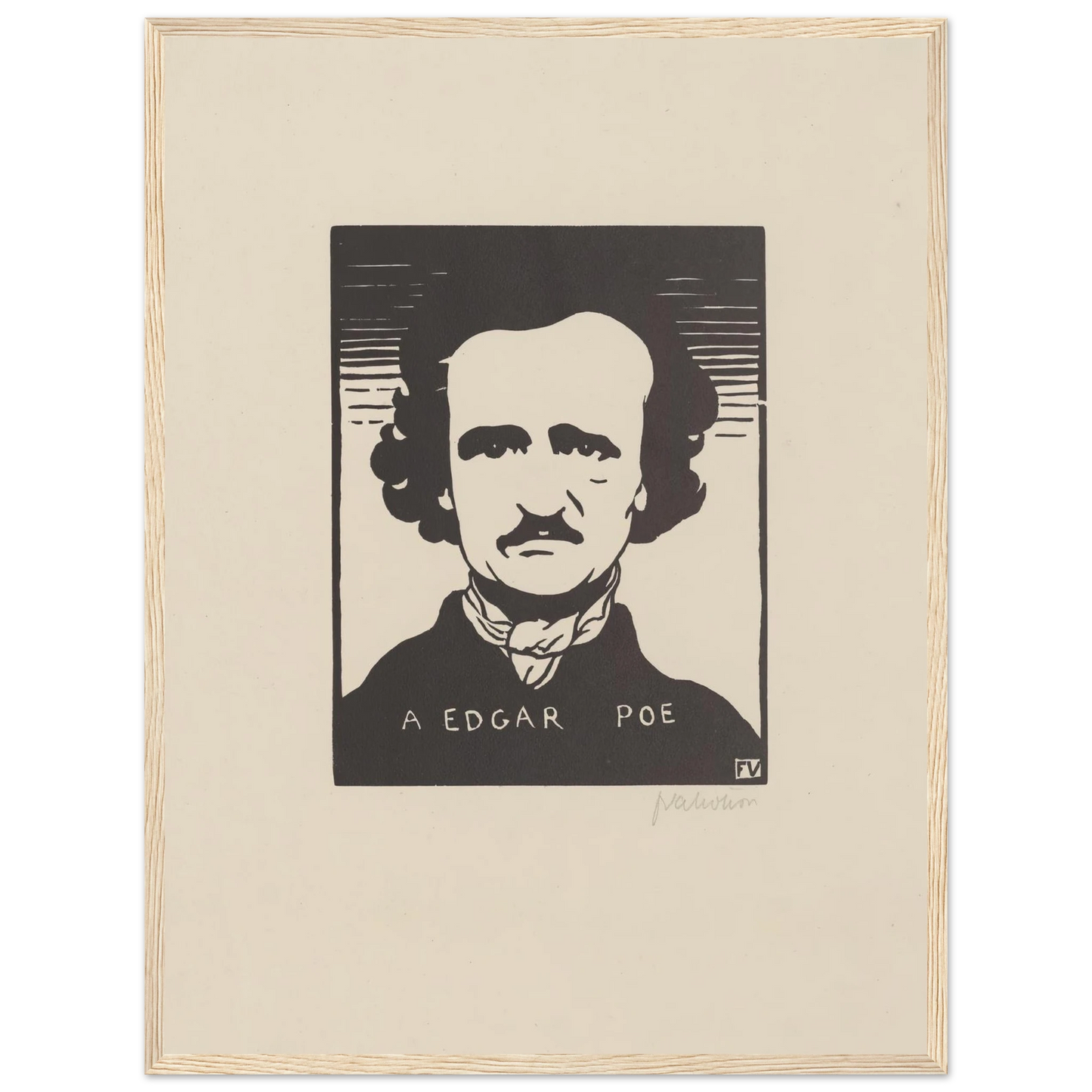 A Edgar Poe (1894) Art Print | Felix Vallotton-Quipham Collections