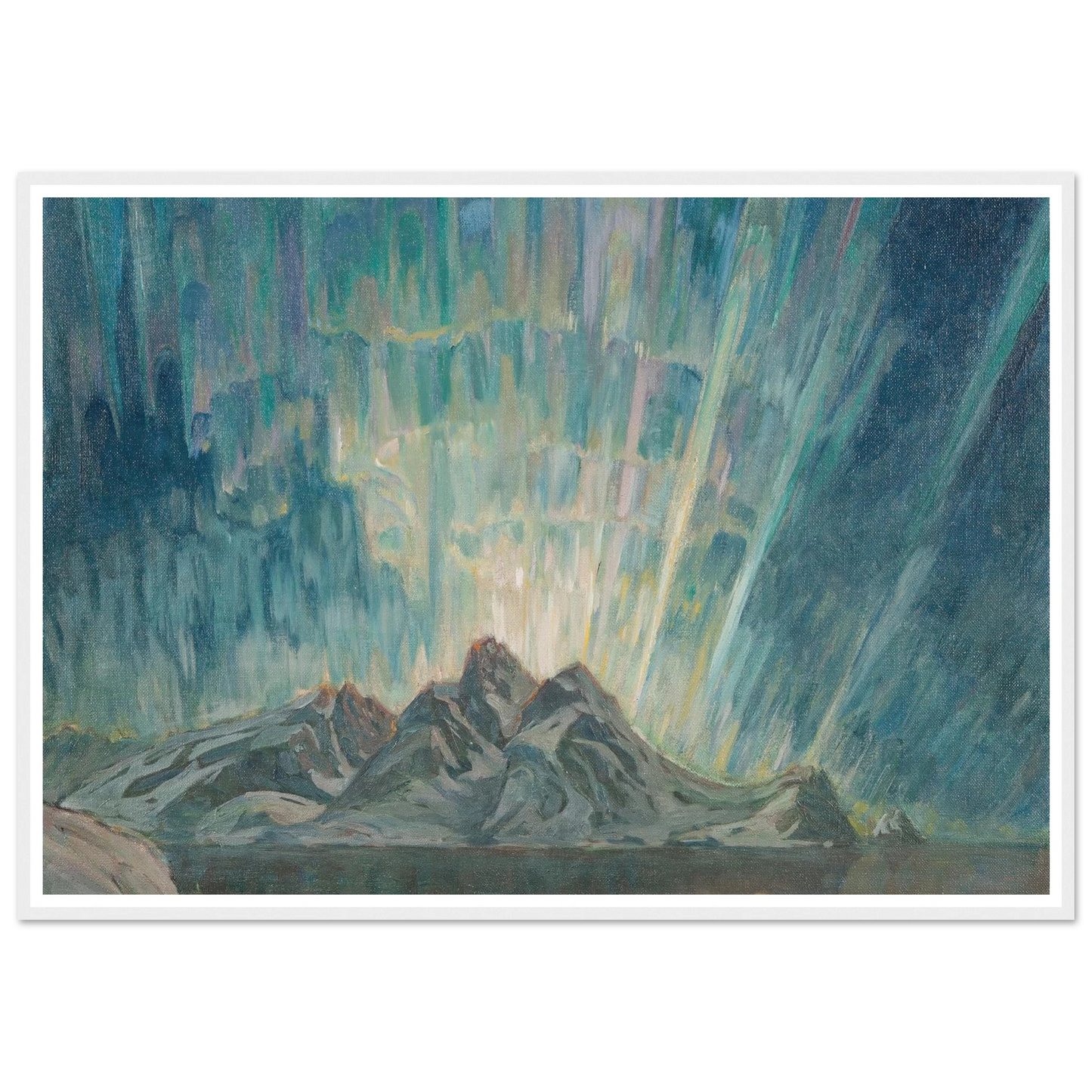 Northern Lights.Study from North Norway Art Print | Anna Boberg-Quipham Collections