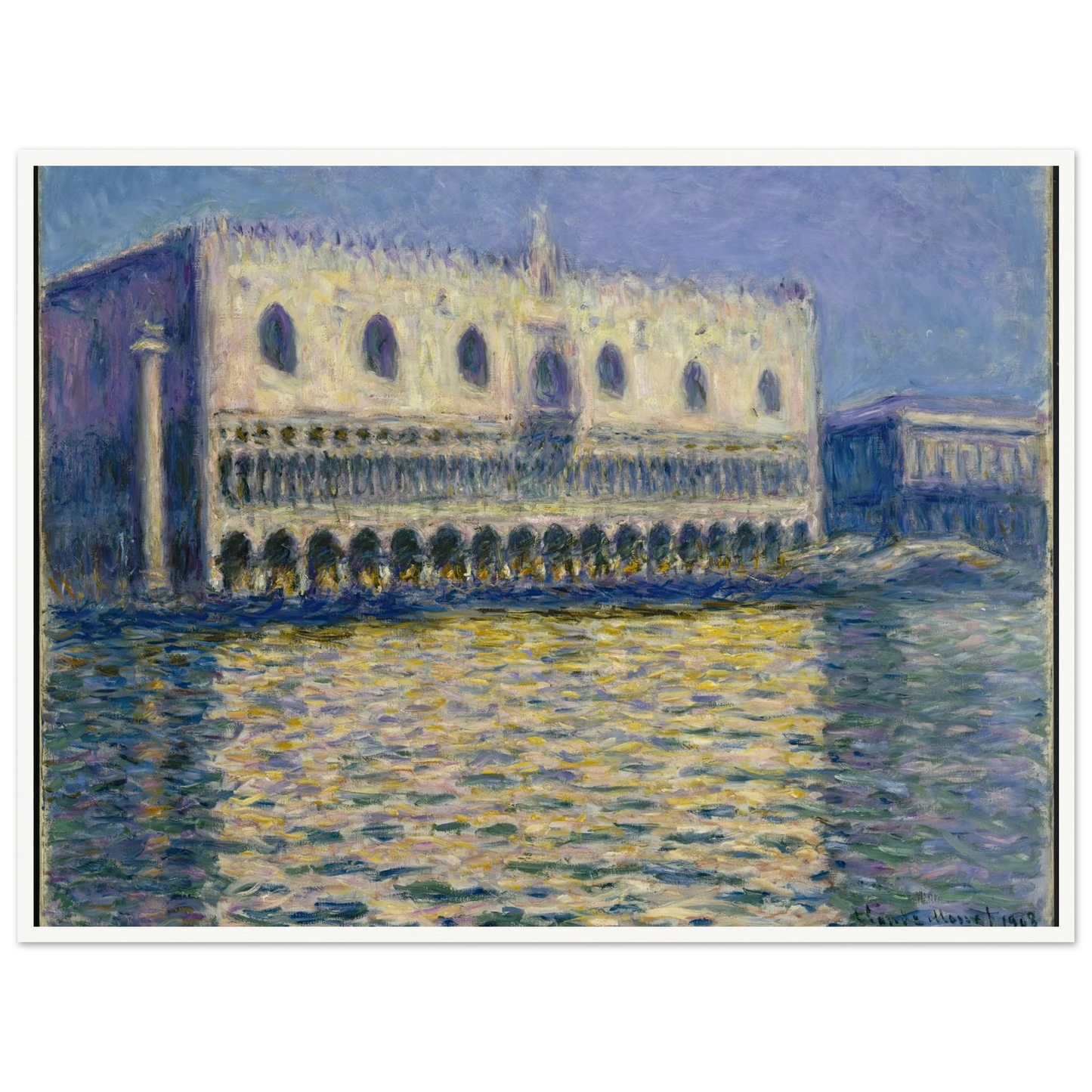 The Doges Palace (Le Palais ducal) Art Print | Claude Monet-Quipham Collections