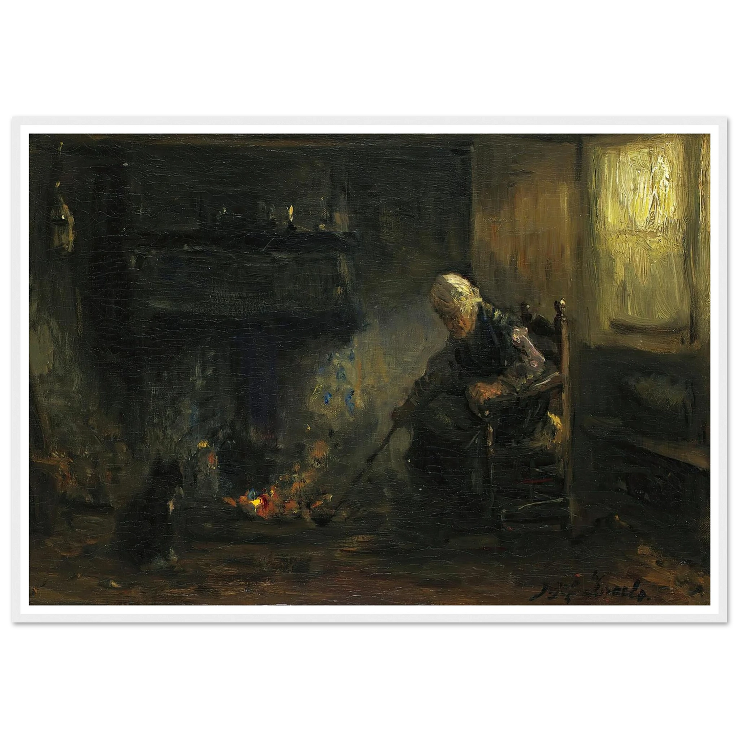 At The Hearth Art Print | Jozef Israels-Quipham Collections