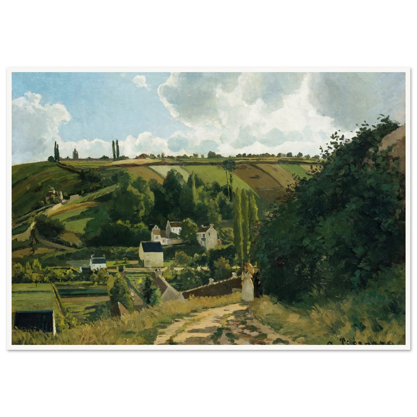 Jalais Hill, Pontoise (1867) Art Print | Camille Pissarro-Quipham Collections