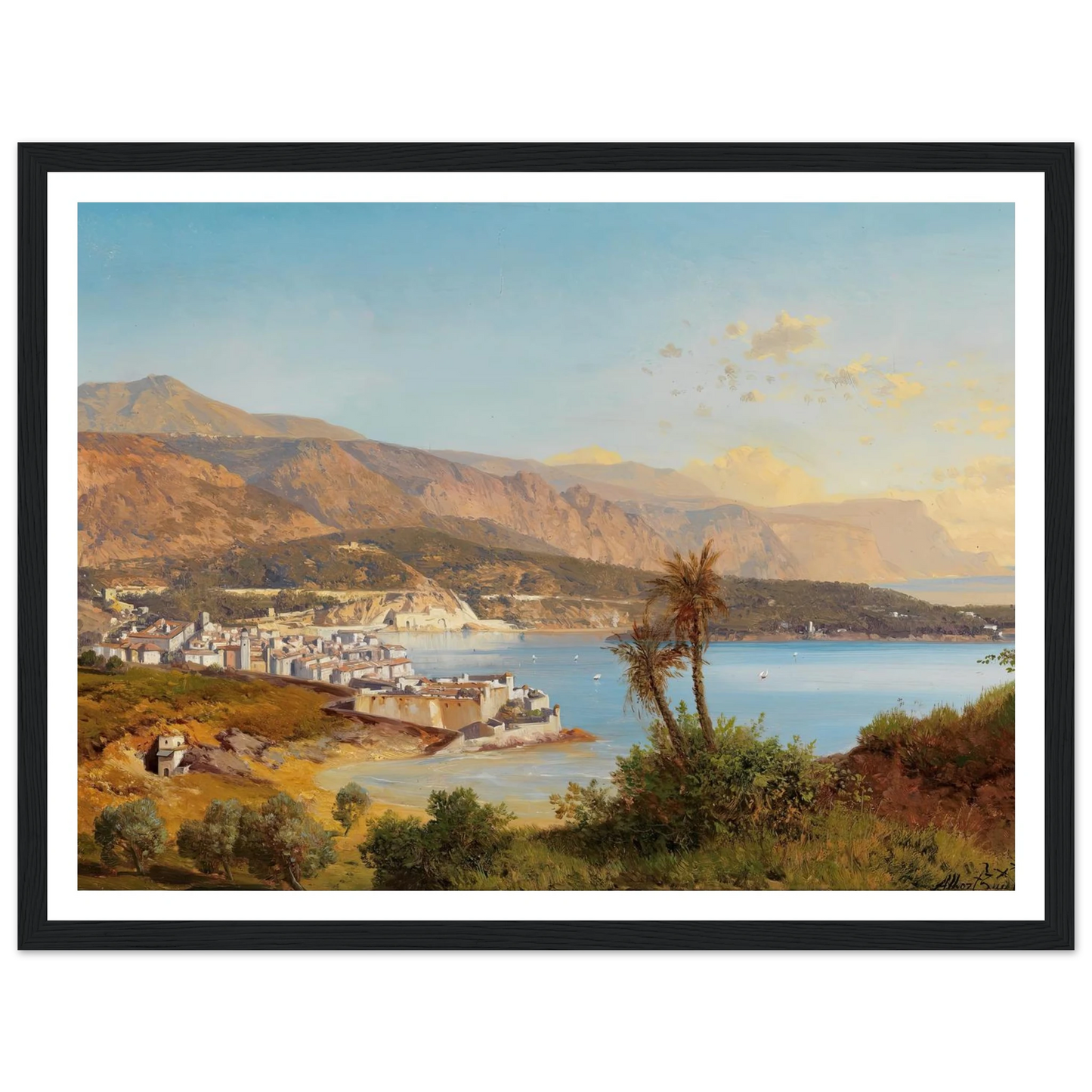 Blick über die Bucht von Villefranche-sur-Mer Art Print | Albert Zimmermann-Quipham Collections
