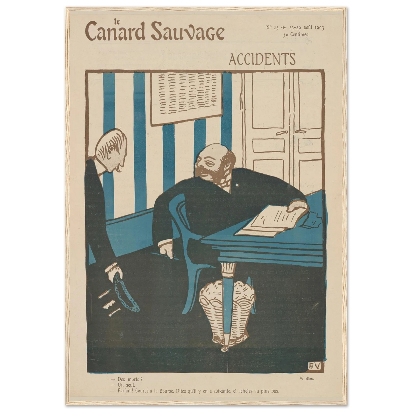 23-29 août 1903 Art Print | Felix Vallotton-Quipham Collections