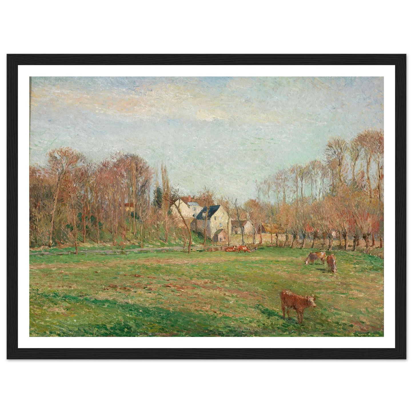 Field and Mill at Osny (1884) Art Print | Camille Pissarro-Quipham Collections