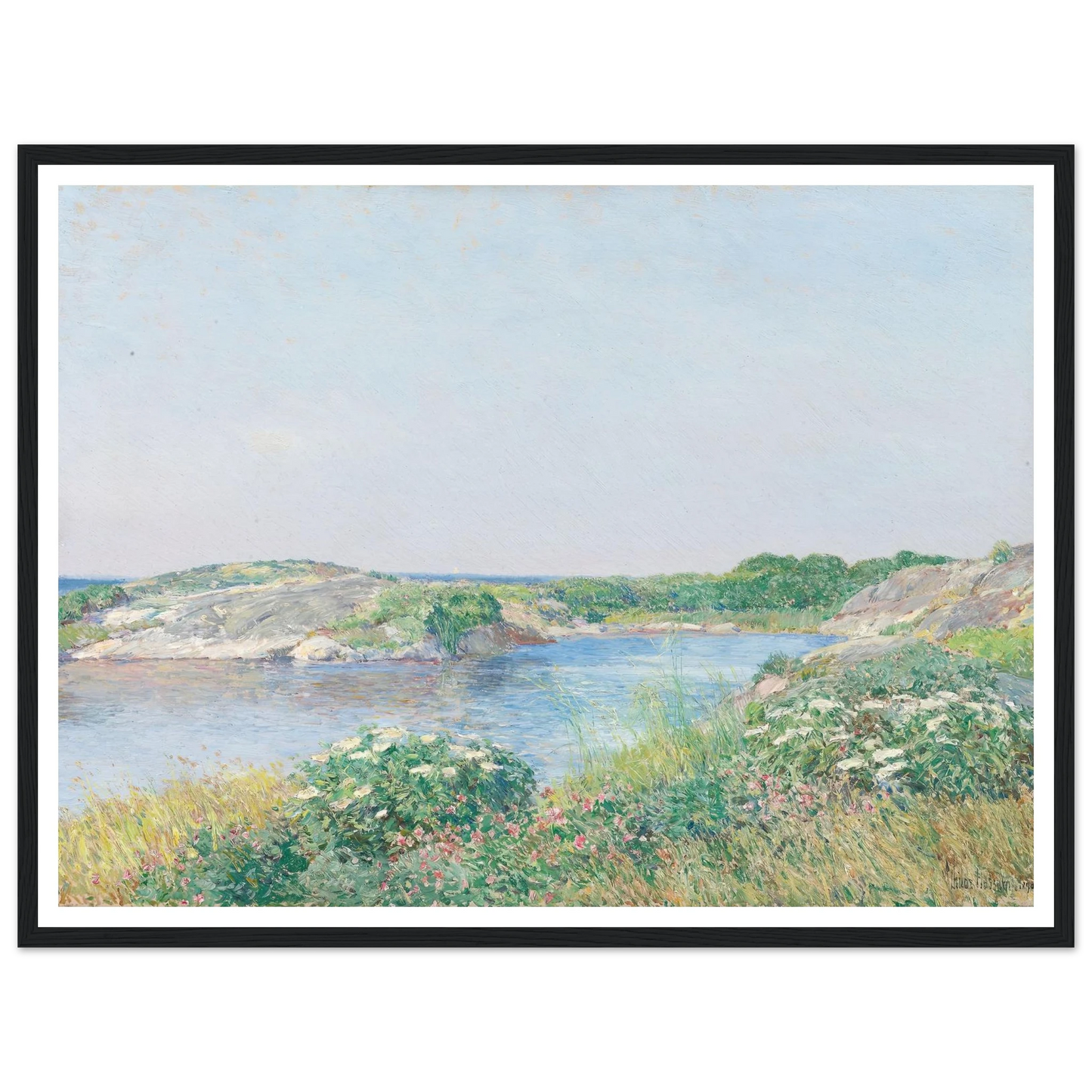 The Little Pond, Appledore (1890) Art Print | Childe Hassam-Quipham Collections
