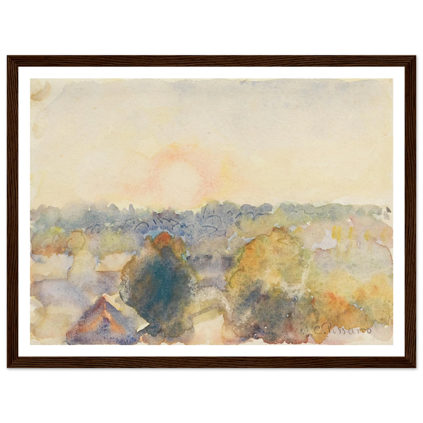 Eragny (1892) Art Print | Camille Pissarro-Quipham Collections