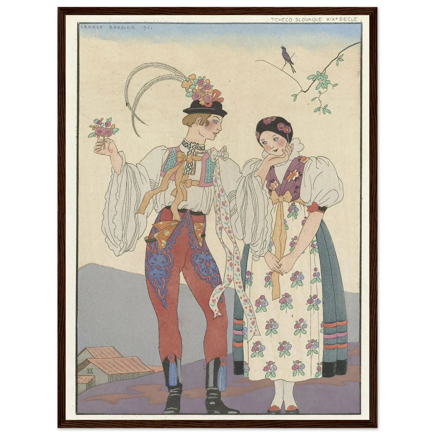 Le Coq du Village (1921) Art Print | George Barbier-Quipham Collections