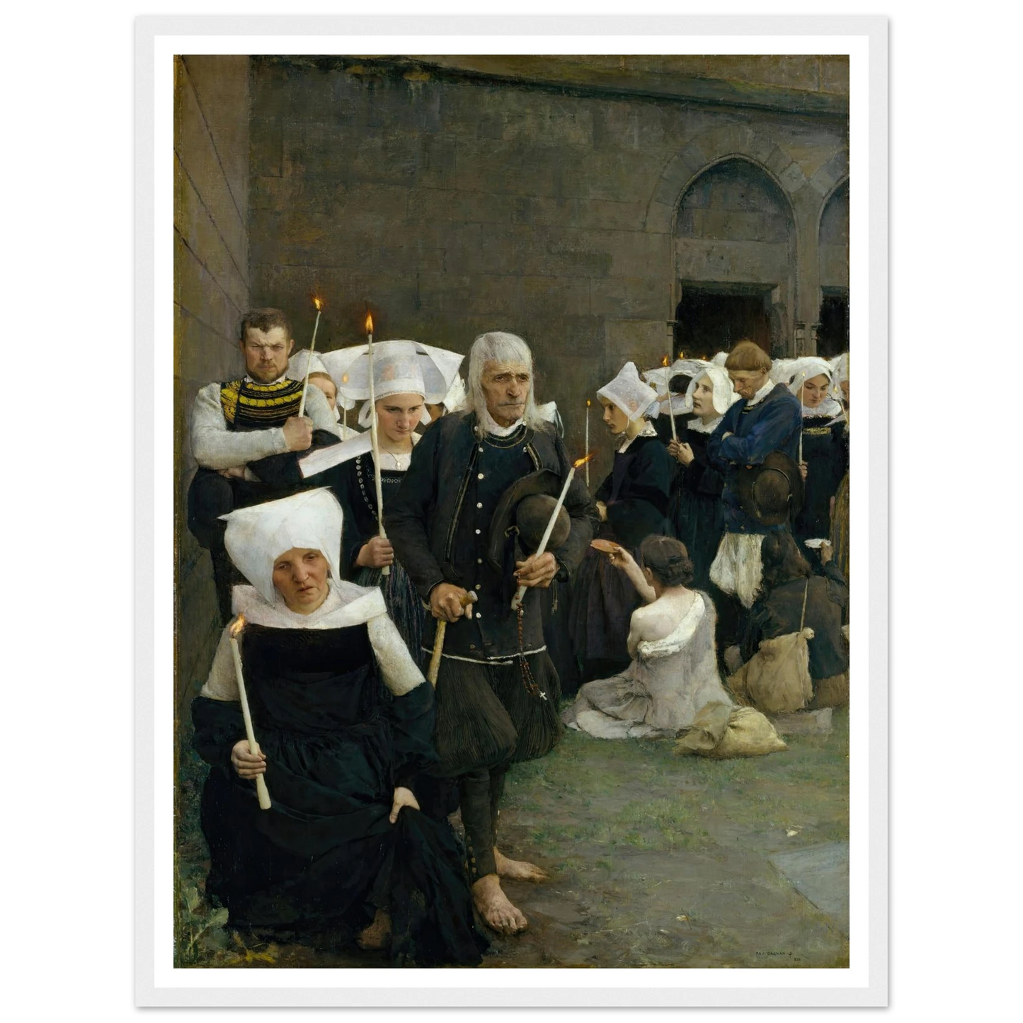 The Pardon in Brittany (1886) Art Print | Pascal Adolphe Jean Dagnan Bouveret-Quipham Collections