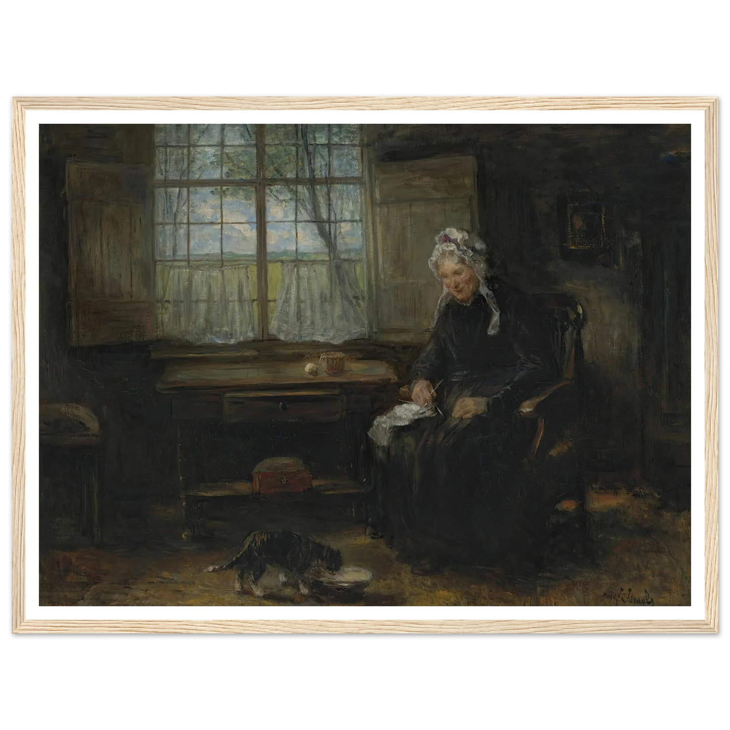 Une vieille demoiselle Art Print | Jozef Israels-Quipham Collections
