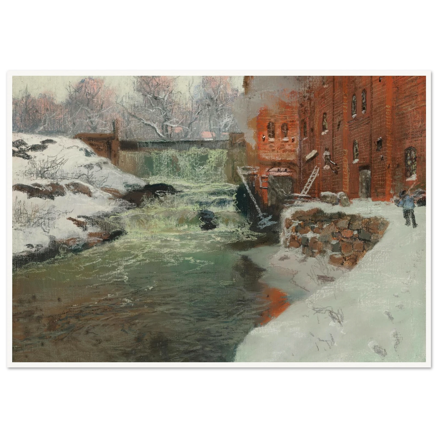 Effet de neige (1897) Art Print | Frits Thaulow-Quipham Collections