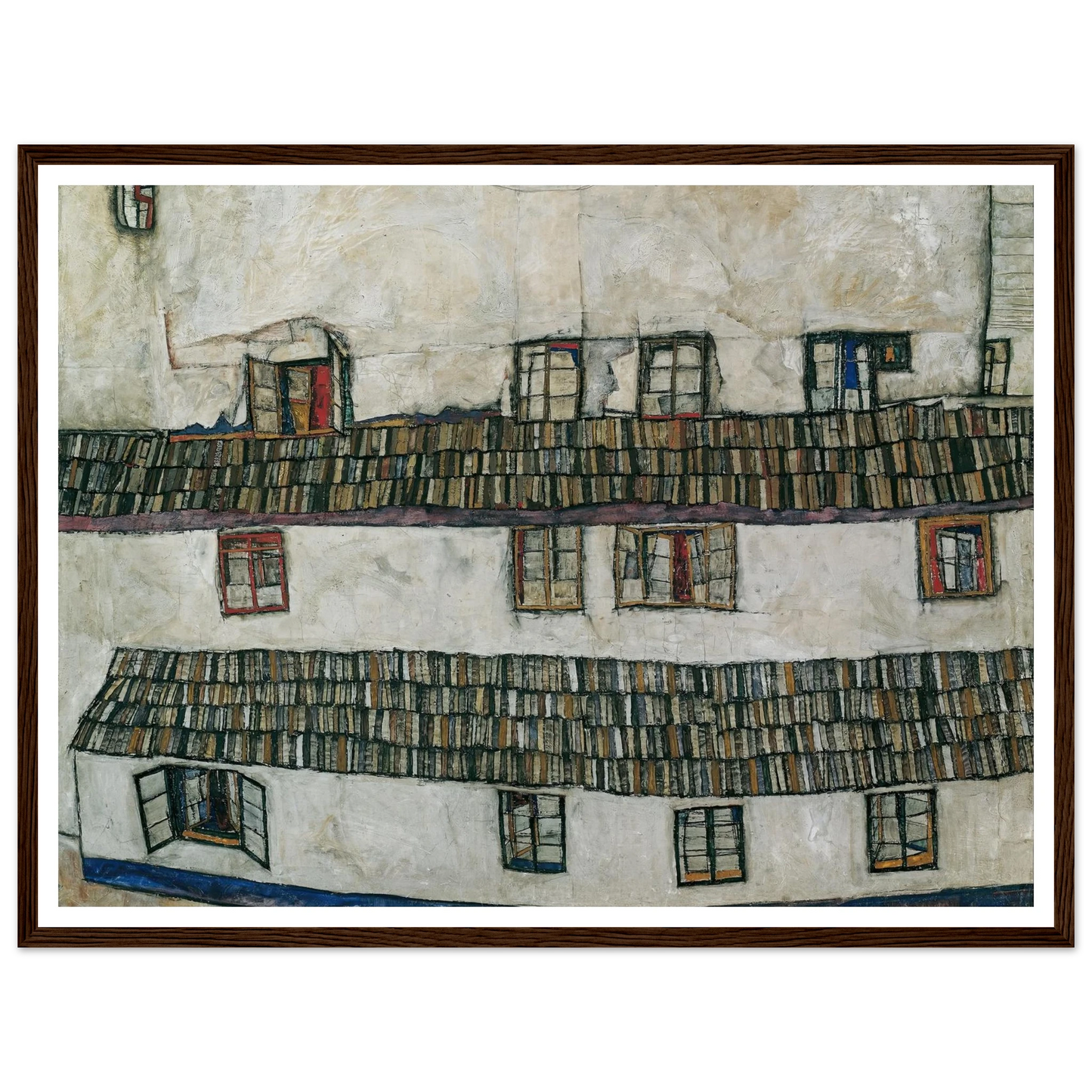 House wall (window) (1914) Art Print | Egon Schiele-Quipham Collections
