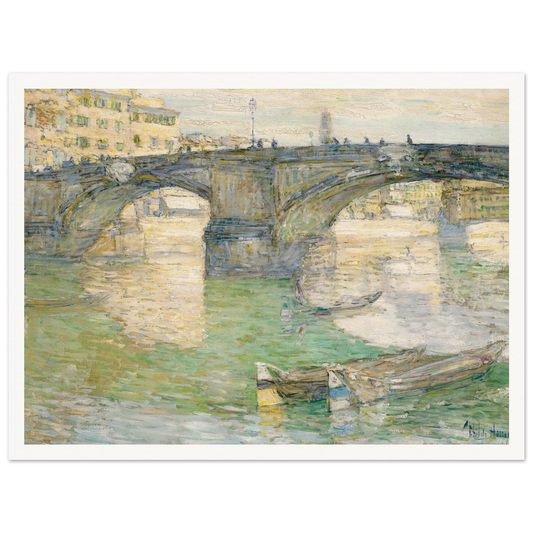 Ponte Santa Trinità (1897) Art Print | Childe Hassam-Quipham Collections