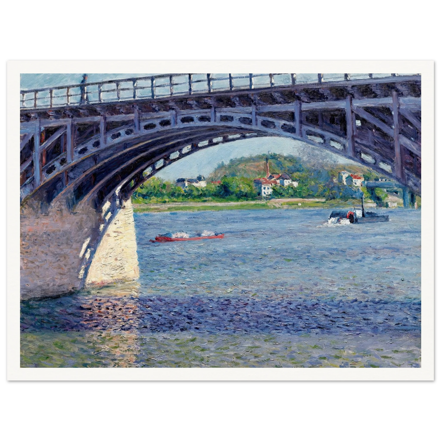 Le Pont D’argenteuil Et La Seine (circa 1883) Art Print | Gustave Caillebotte-Quipham Collections