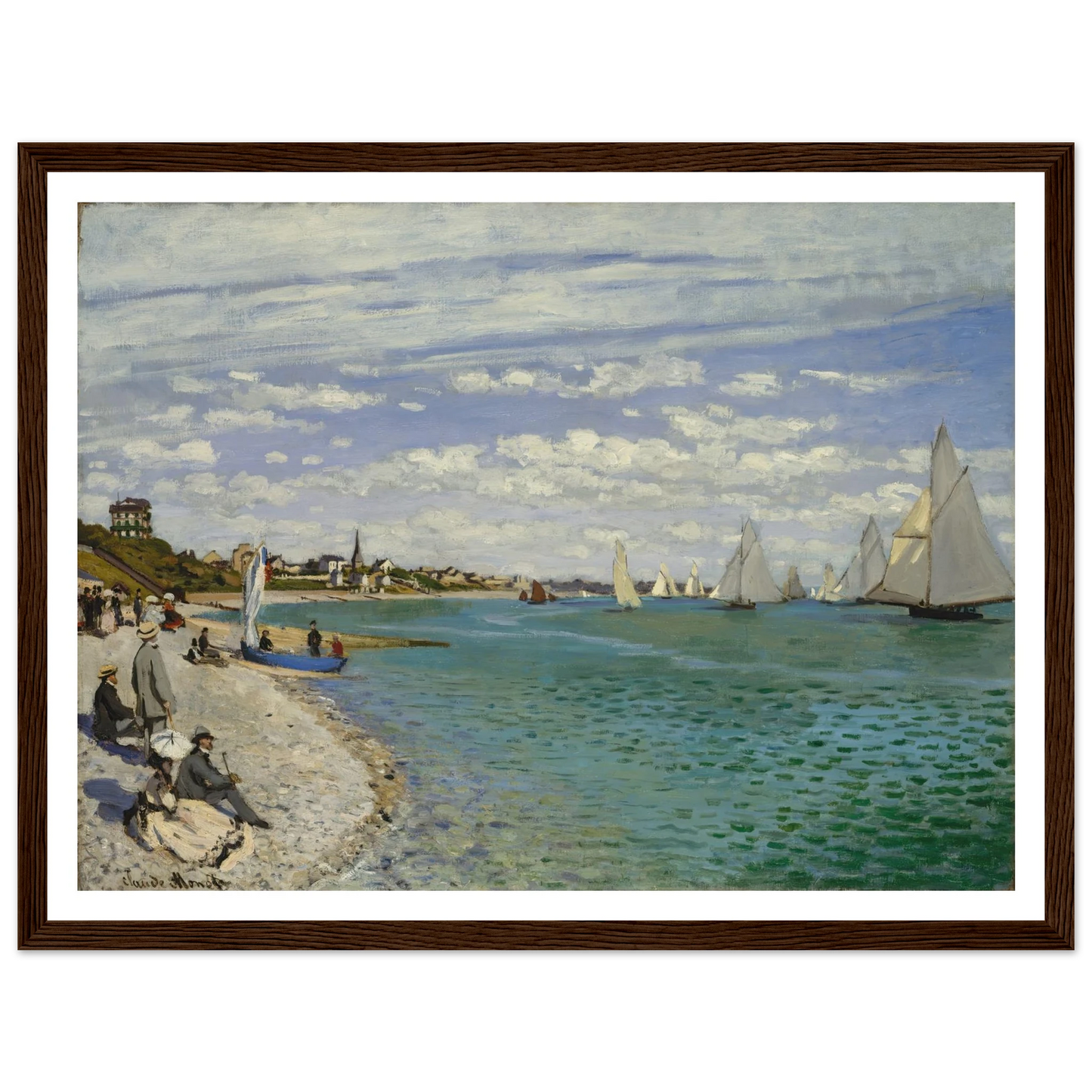 Regatta at Sainte-Adresse (1867) Art Print | Claude Monet-Quipham Collections